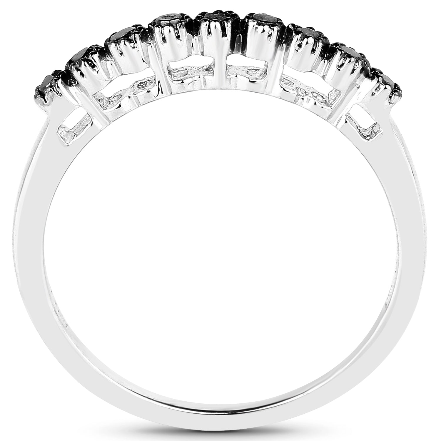 0.32 Carat Genuine Multi Diamond .925 Sterling Silver Ring on sale at MyriadMart