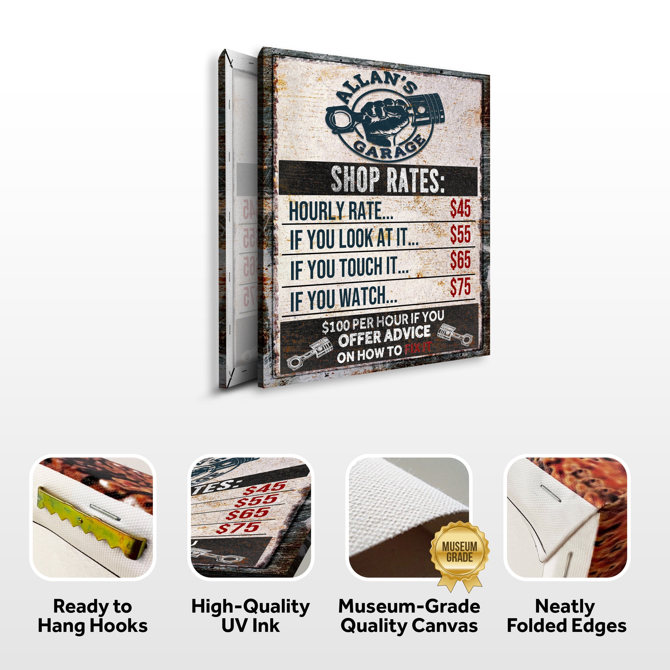 Garage Rules Sign on sale at MyriadMart