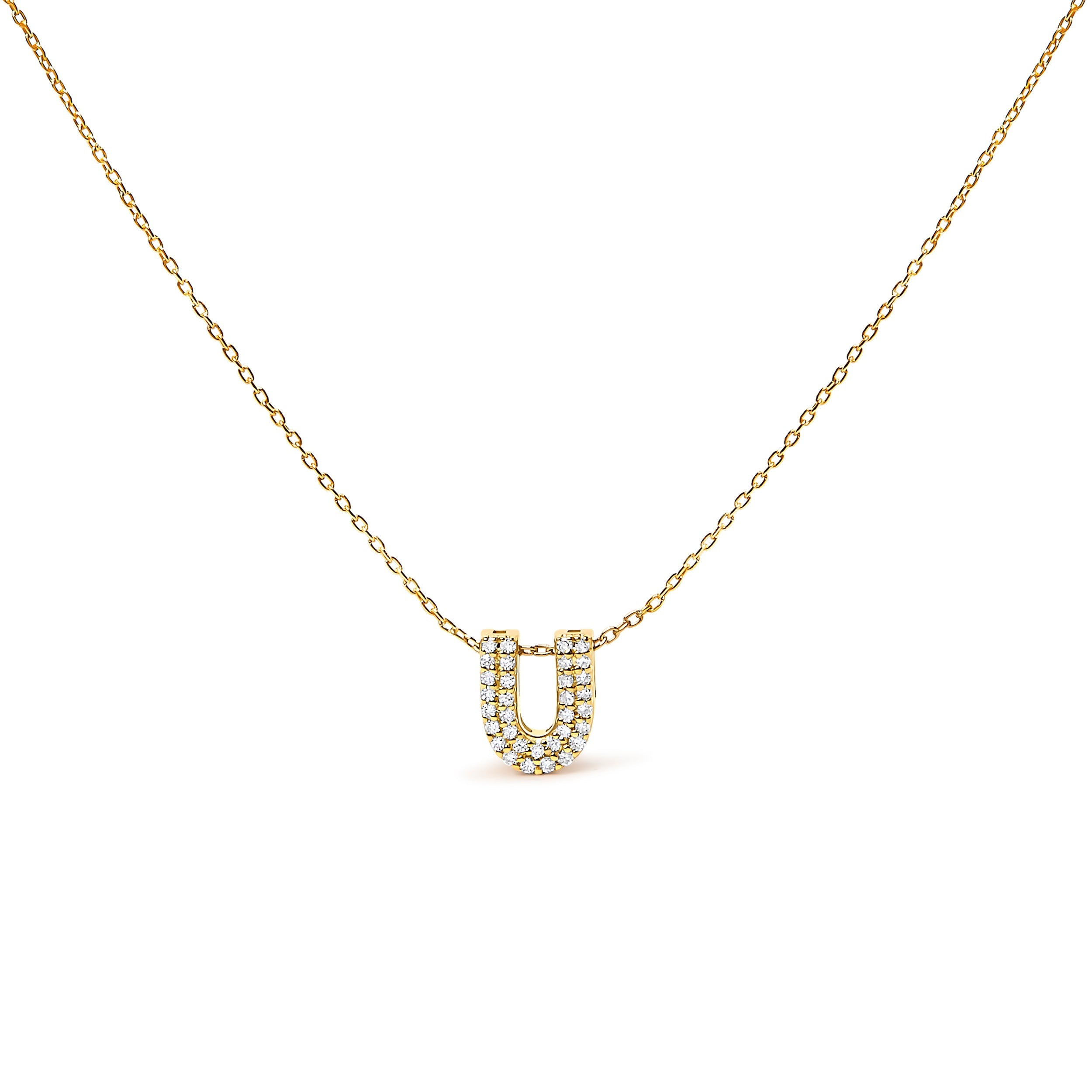 10K White Gold Diamond Accent "A" Initial Bubble Pendant Necklace on sale at MyriadMart