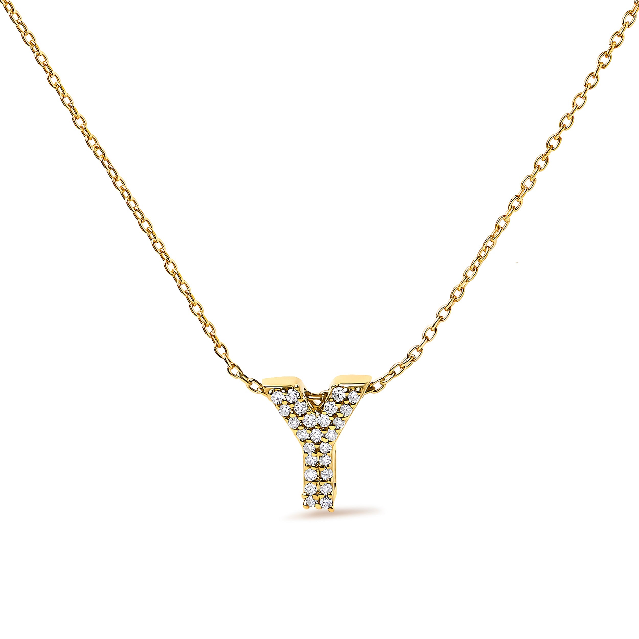 10K White Gold Diamond Accent "A" Initial Bubble Pendant Necklace on sale at MyriadMart