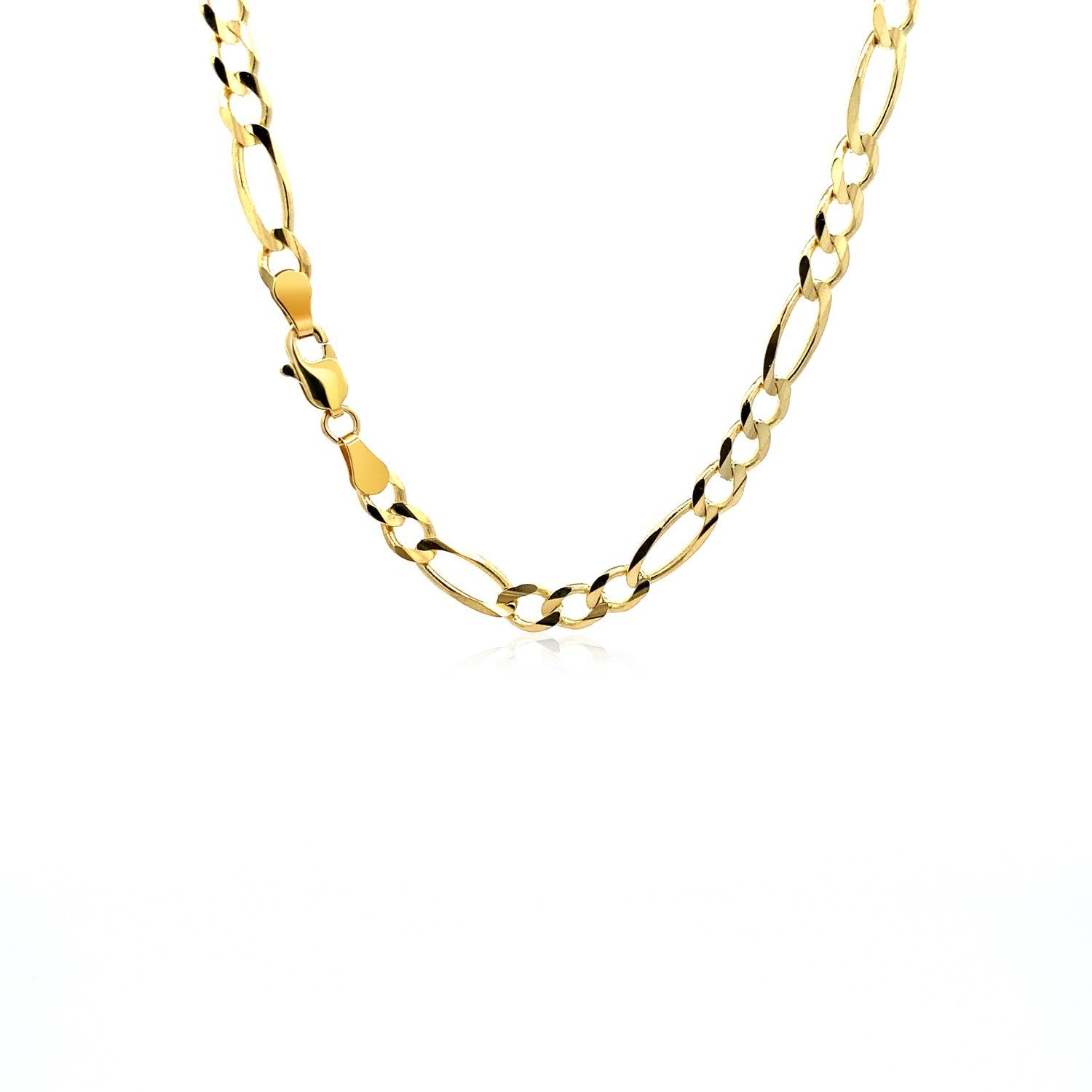 10K Yellow Gold Solid Figaro Chain 4.50 mm on sale at MyriadMart