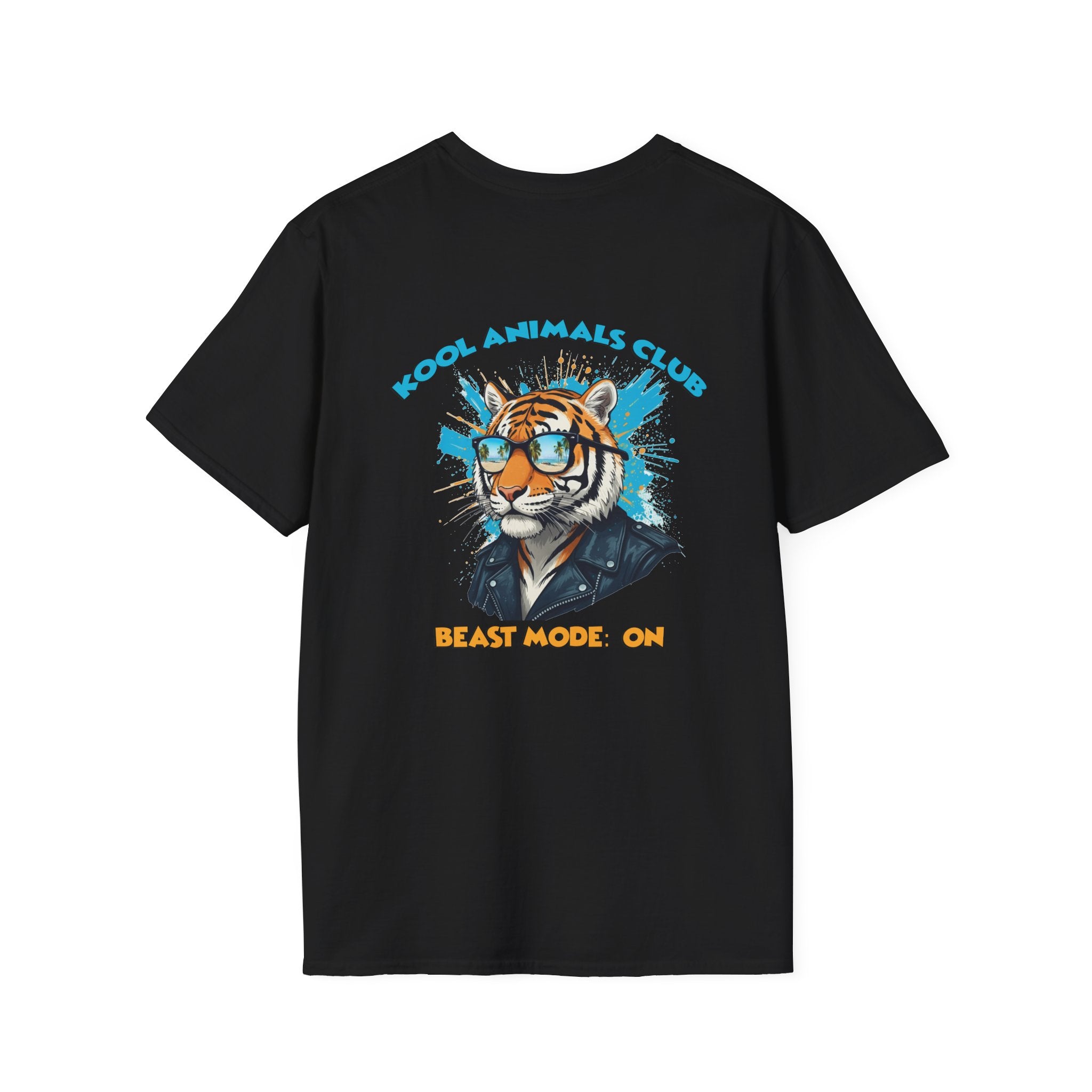 Kool Animals Club Tee, Beast Mode Unisex T-Shirt, Fun Graphic Tee, Animal Lover Gift, Cool Casual Wear, Cool Tiger - MyriadMart