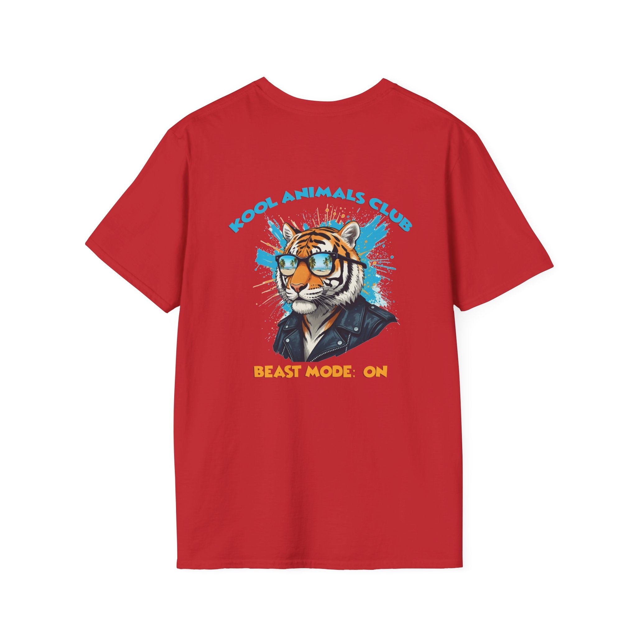 Kool Animals Club Tee, Beast Mode Unisex T-Shirt, Fun Graphic Tee, Animal Lover Gift, Cool Casual Wear, Cool Tiger on sale at MyriadMart