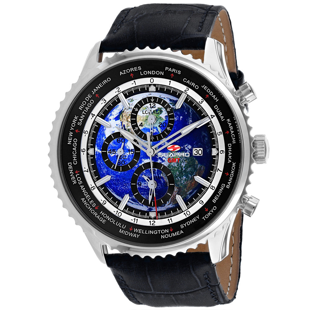 Seapro Men's Meridian World Timer GMT on sale at MyriadMart
