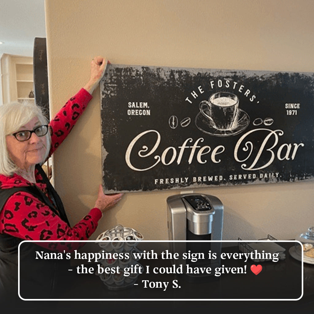 Coffee Bar Sign on sale at MyriadMart