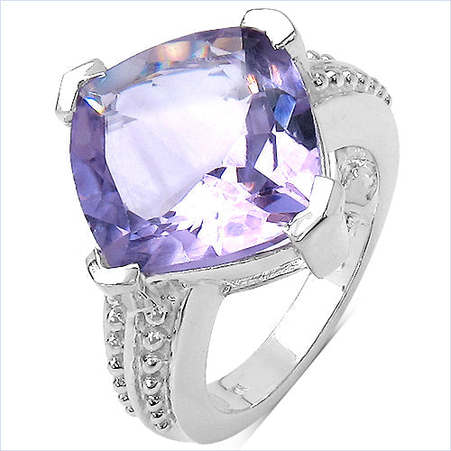 10.30 Carat Genuine Amethyst .925 Sterling Silver Ring on sale at MyriadMart