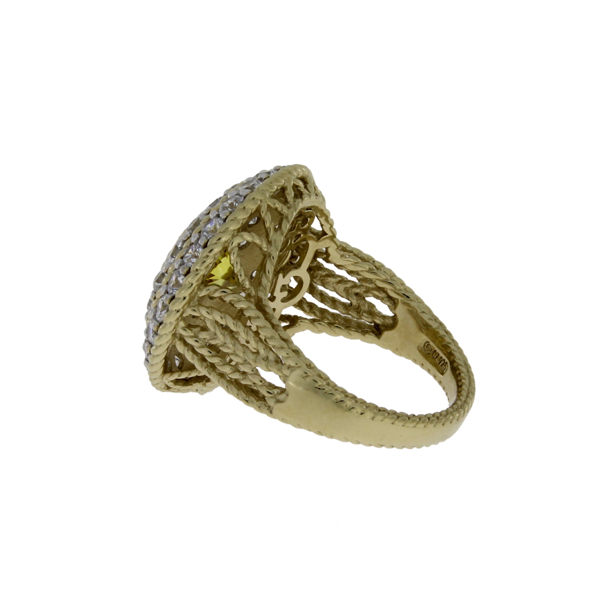 Cubic Zirconium Ring Sterling Silver on sale at MyriadMart