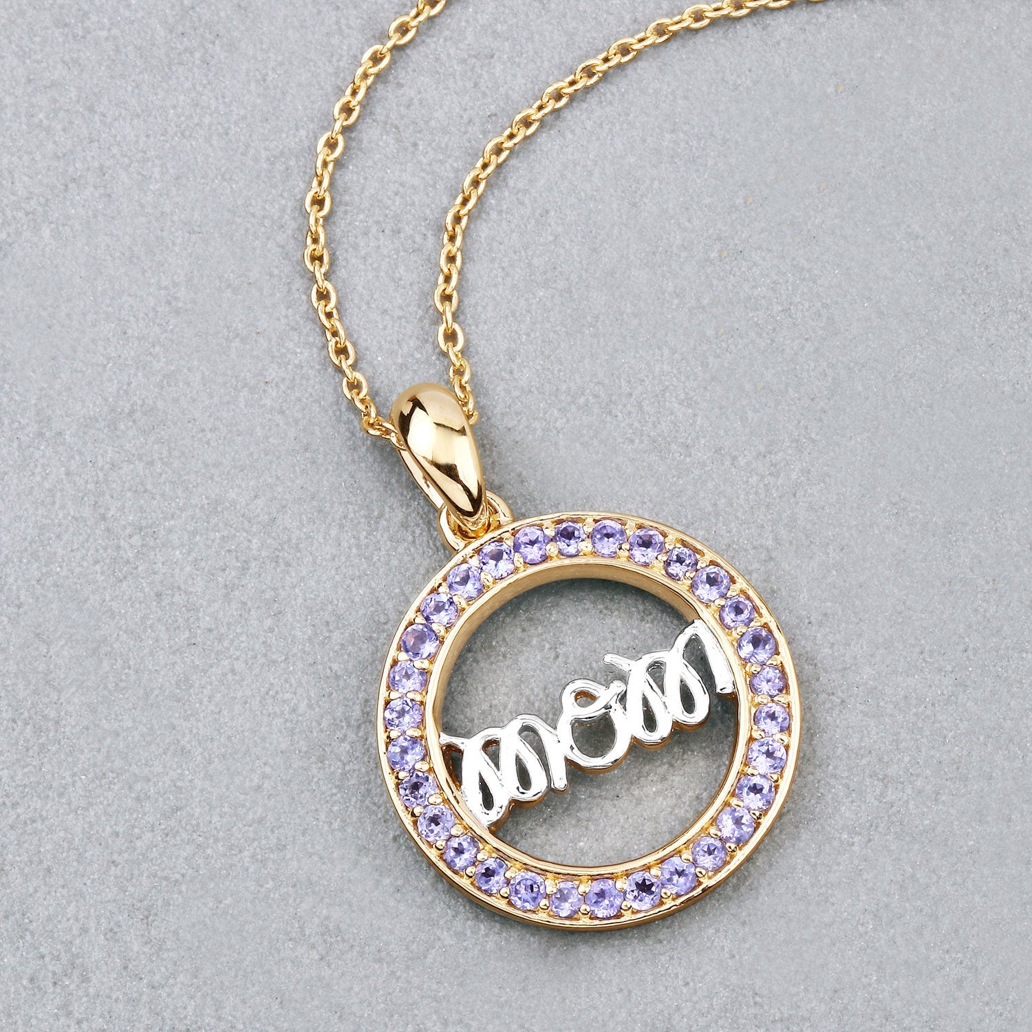0.64 Carat Genuine Tanzanite .925 Sterling Silver Pendant on sale at MyriadMart