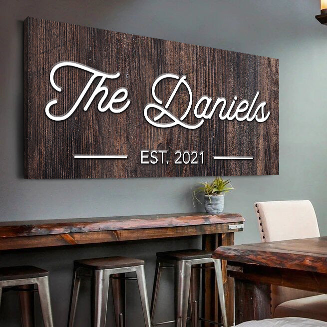 Family Name Sign IV on sale at MyriadMart