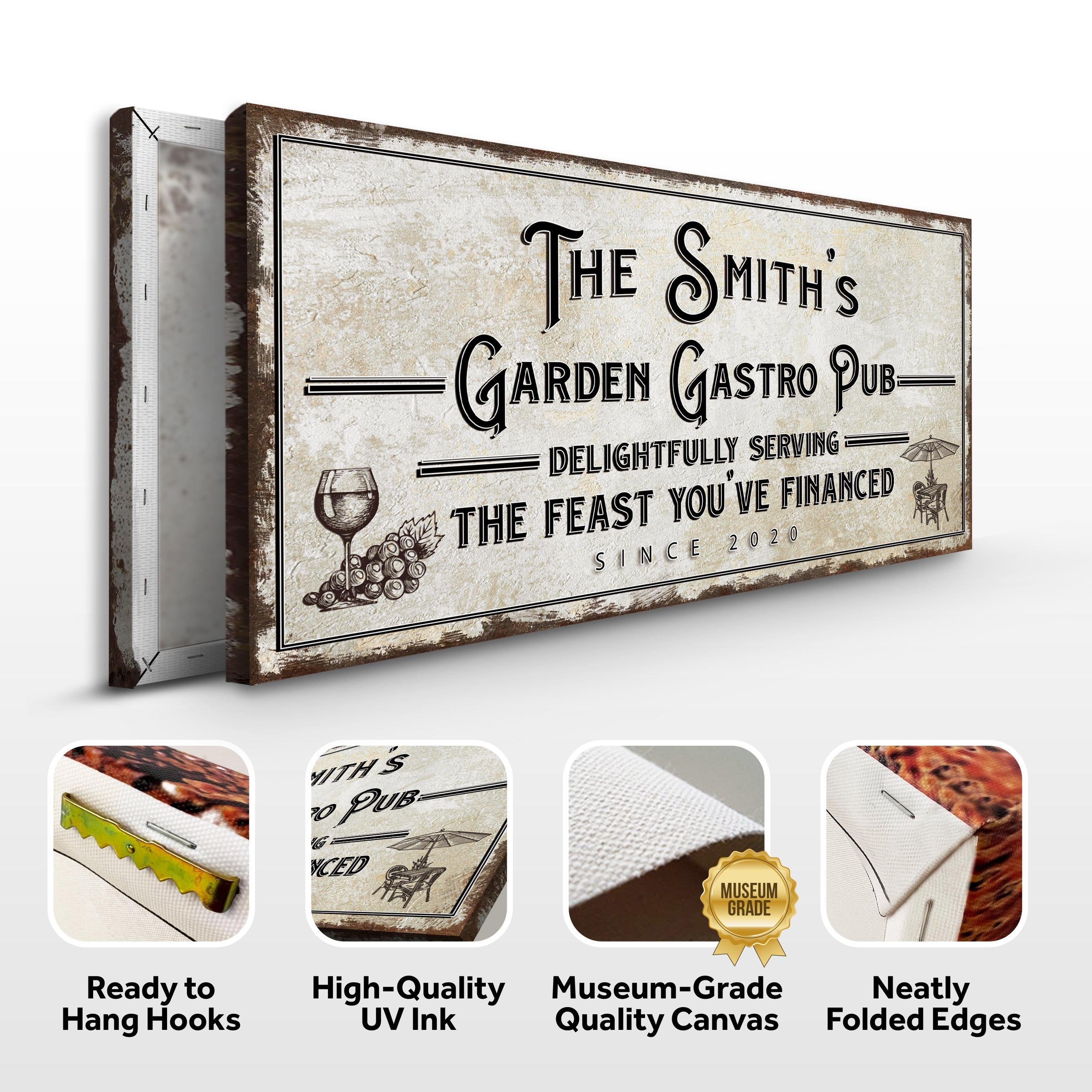 Garden Gastro Pub The Feast You've Financed Sign on sale at MyriadMart