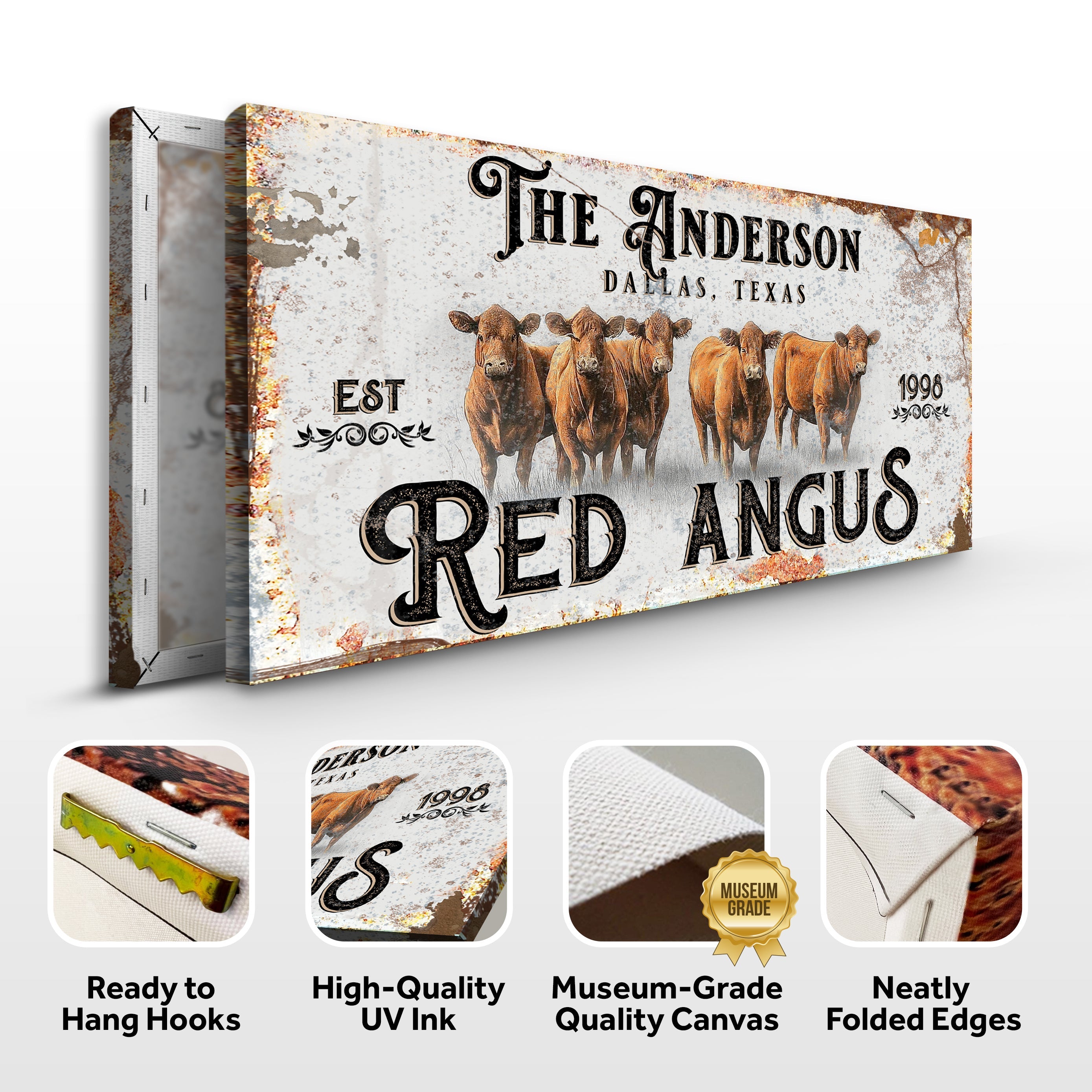 Red Angus Sign on sale at MyriadMart