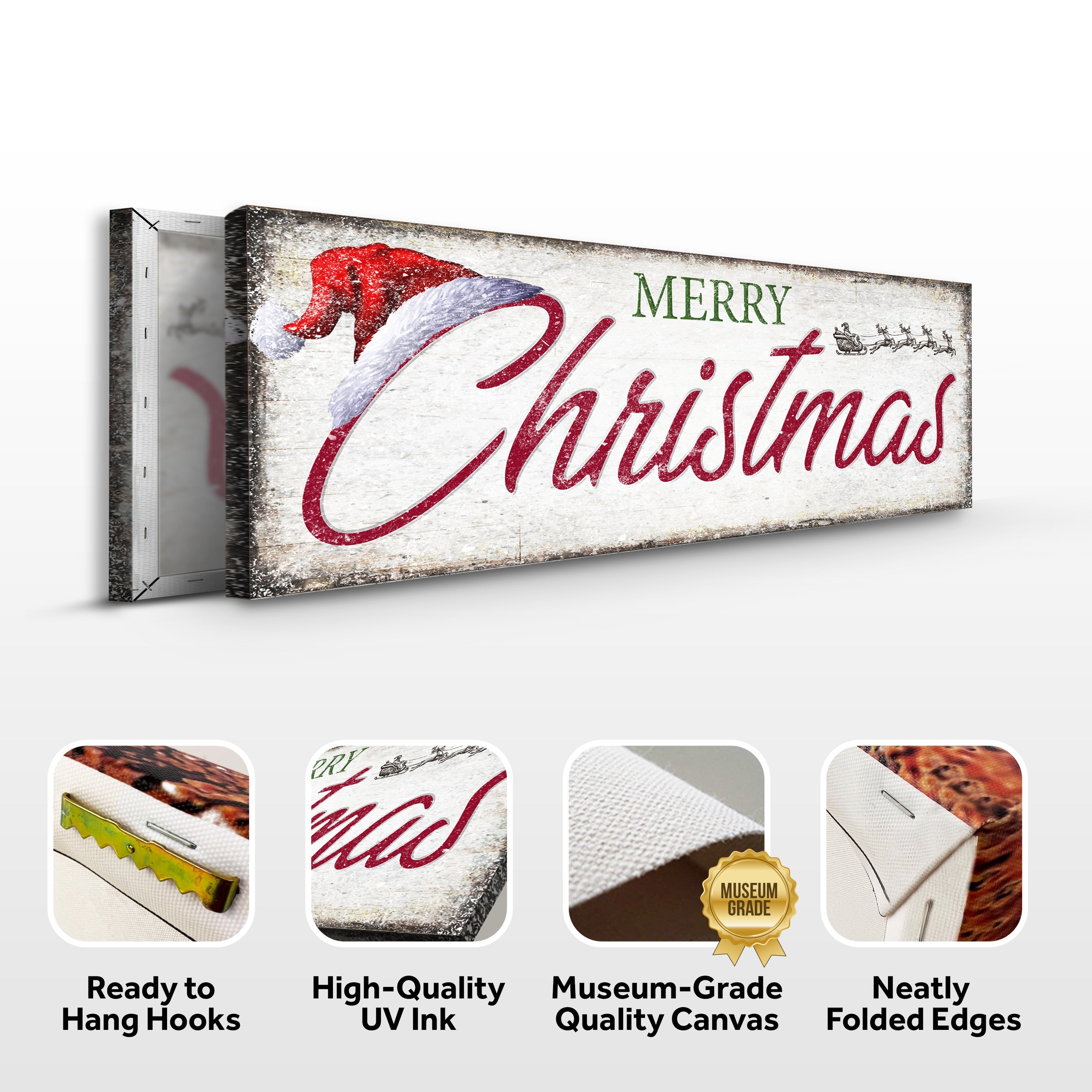 Vintage Merry Christmas Sign IV on sale at MyriadMart