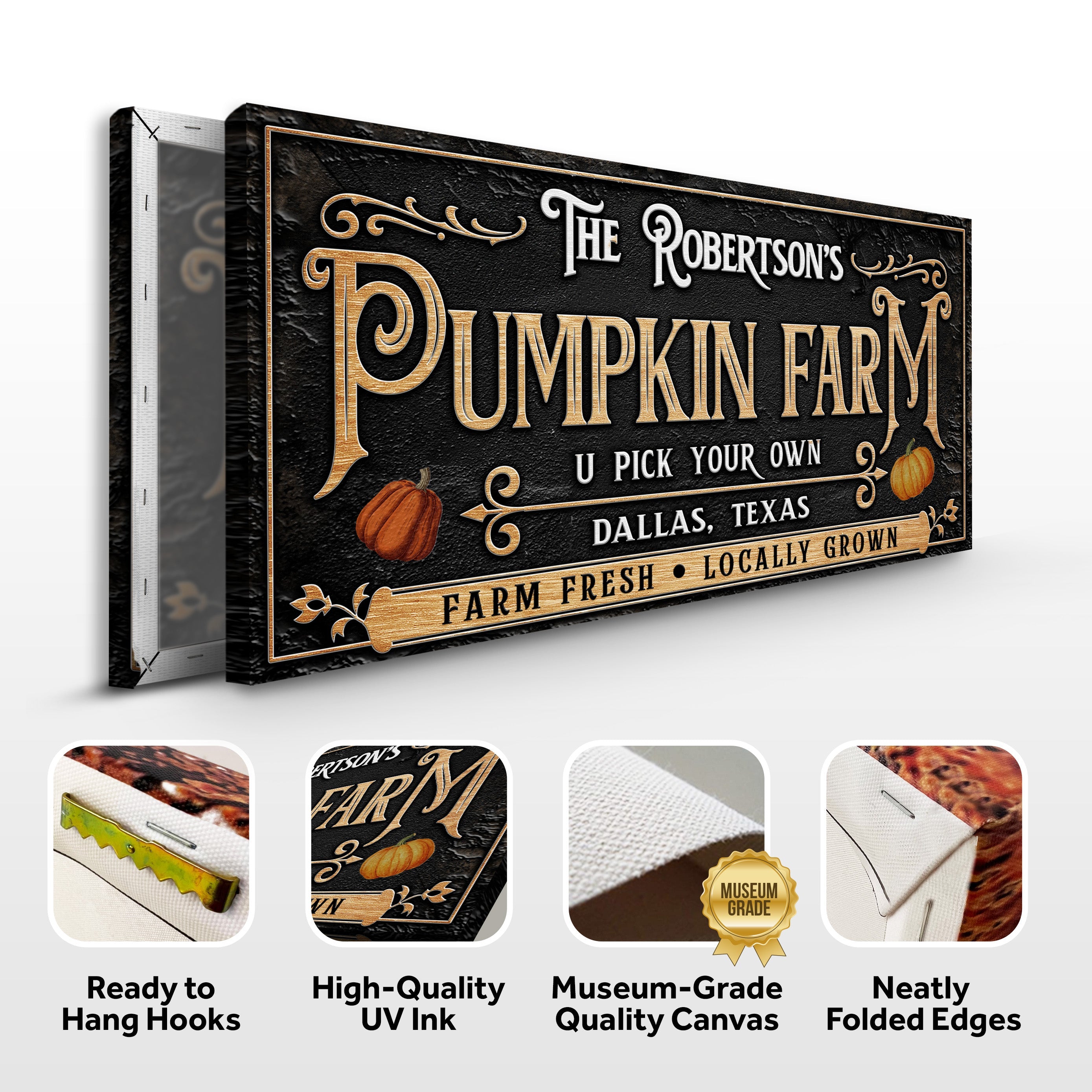 Personalized Pumpkin Farm Halloween Sign on sale at MyriadMart
