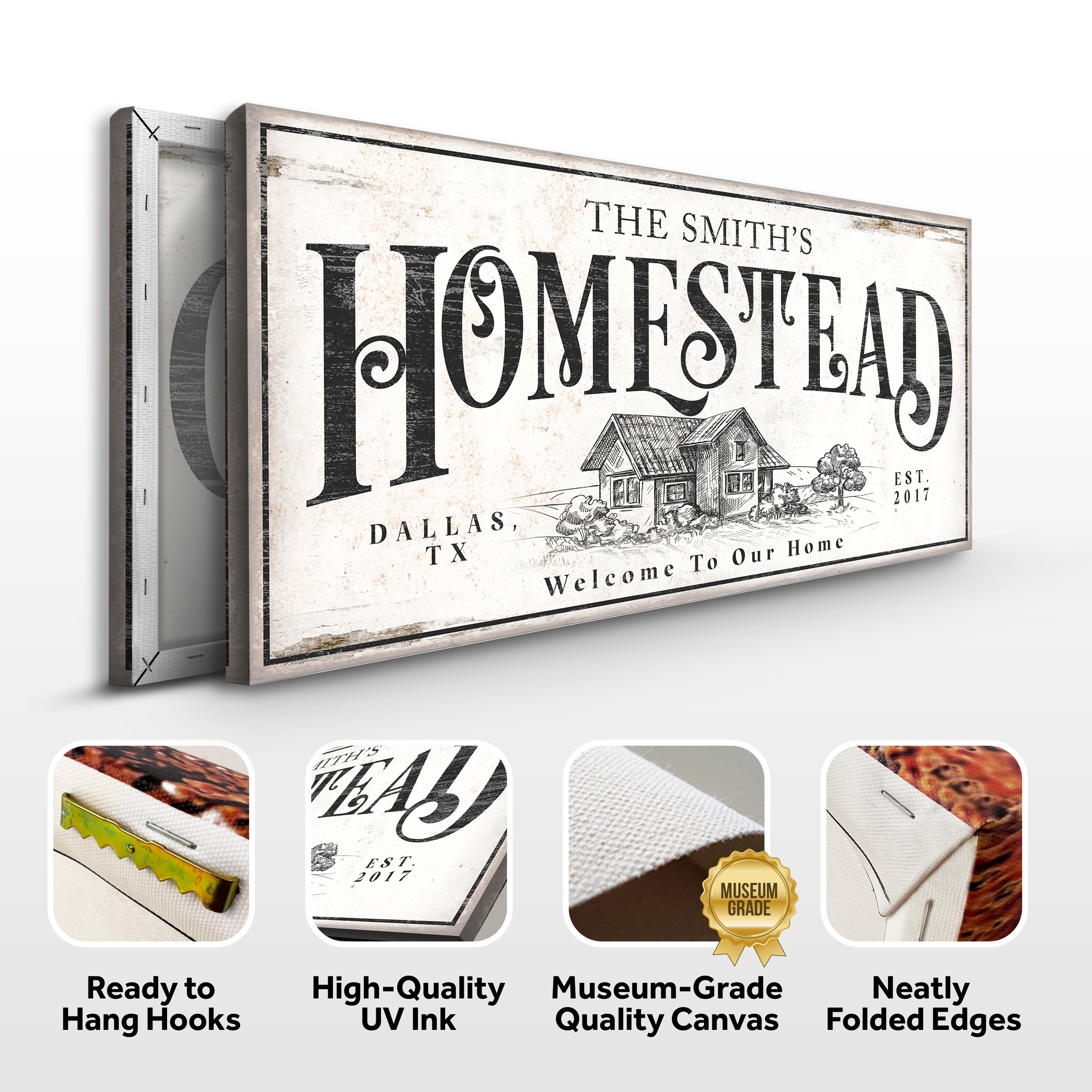 Vintage Homestead Sign II on sale at MyriadMart