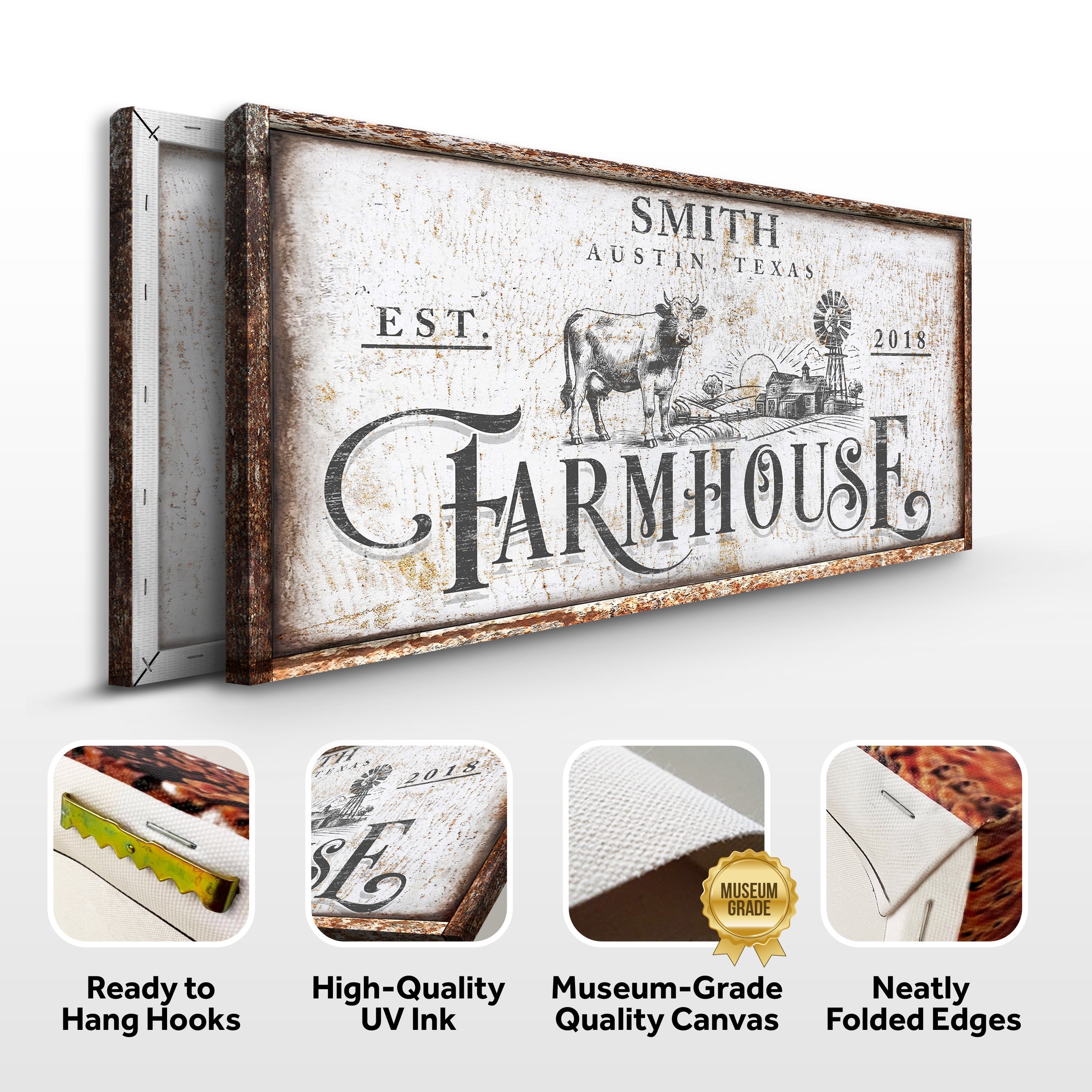 Rustic Vintage Farmhouse Sign II on sale at MyriadMart