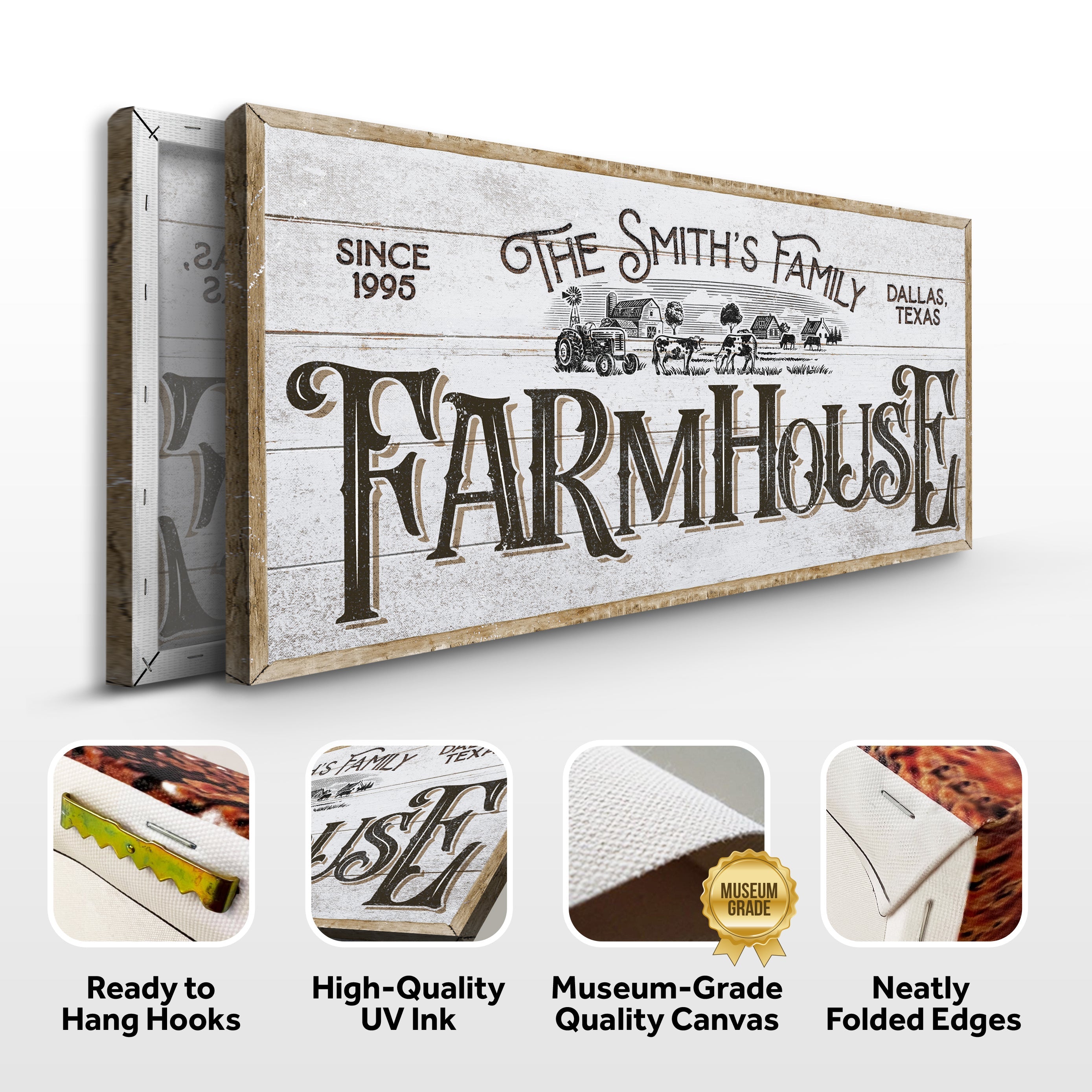 Personalized Farmhouse Sign V on sale at MyriadMart