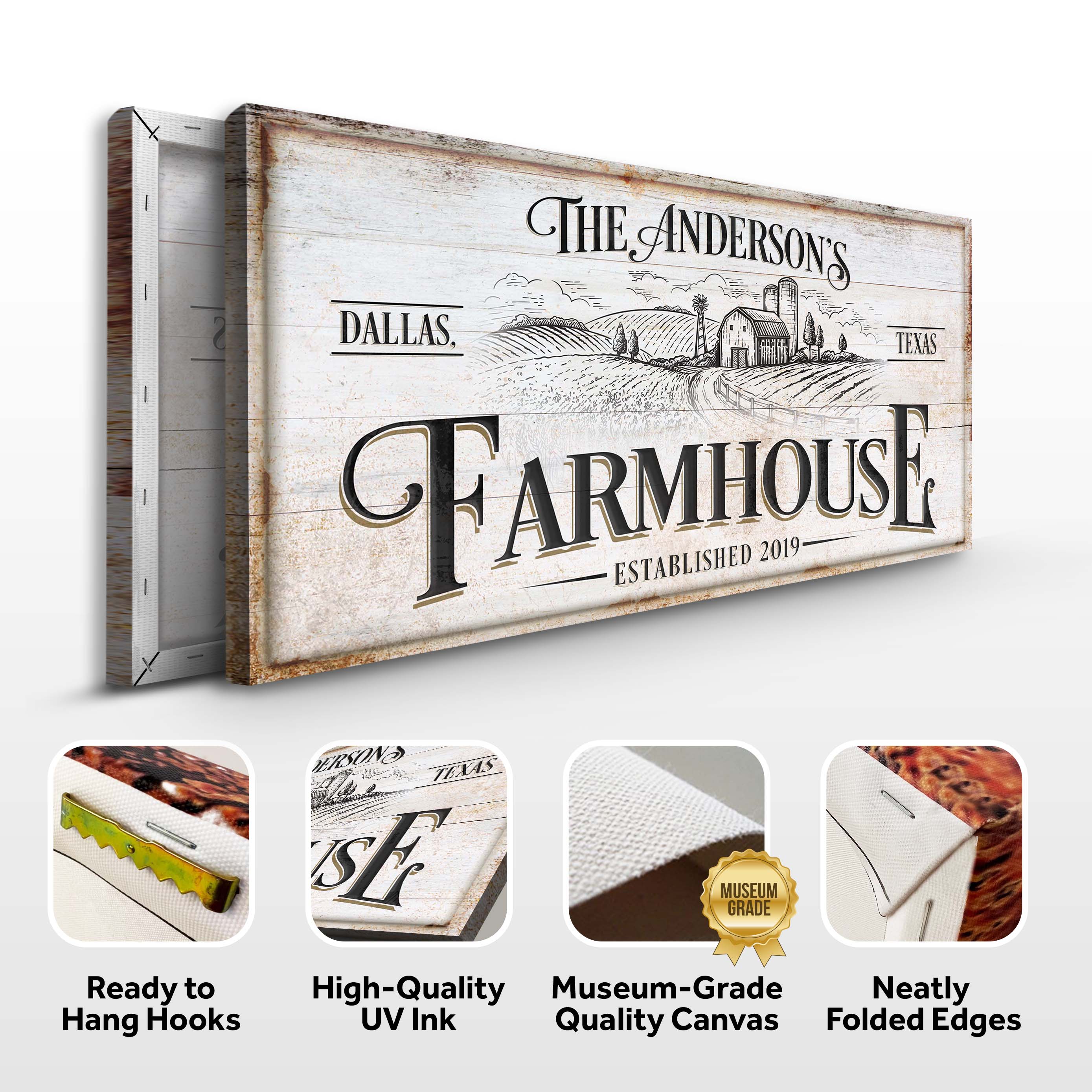 Personalized Farmhouse Sign on sale at MyriadMart