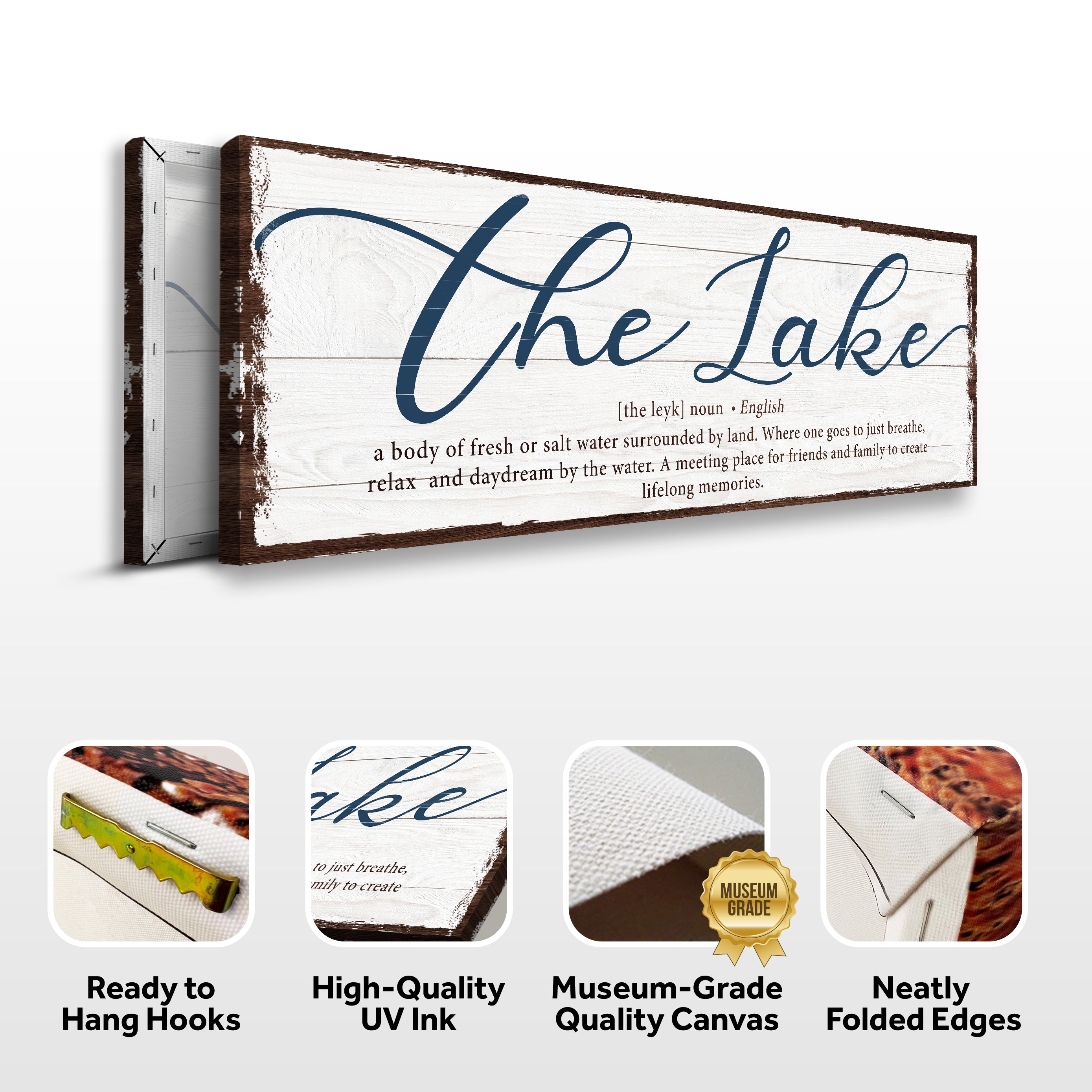 The Definition Of Lake Sign on sale at MyriadMart