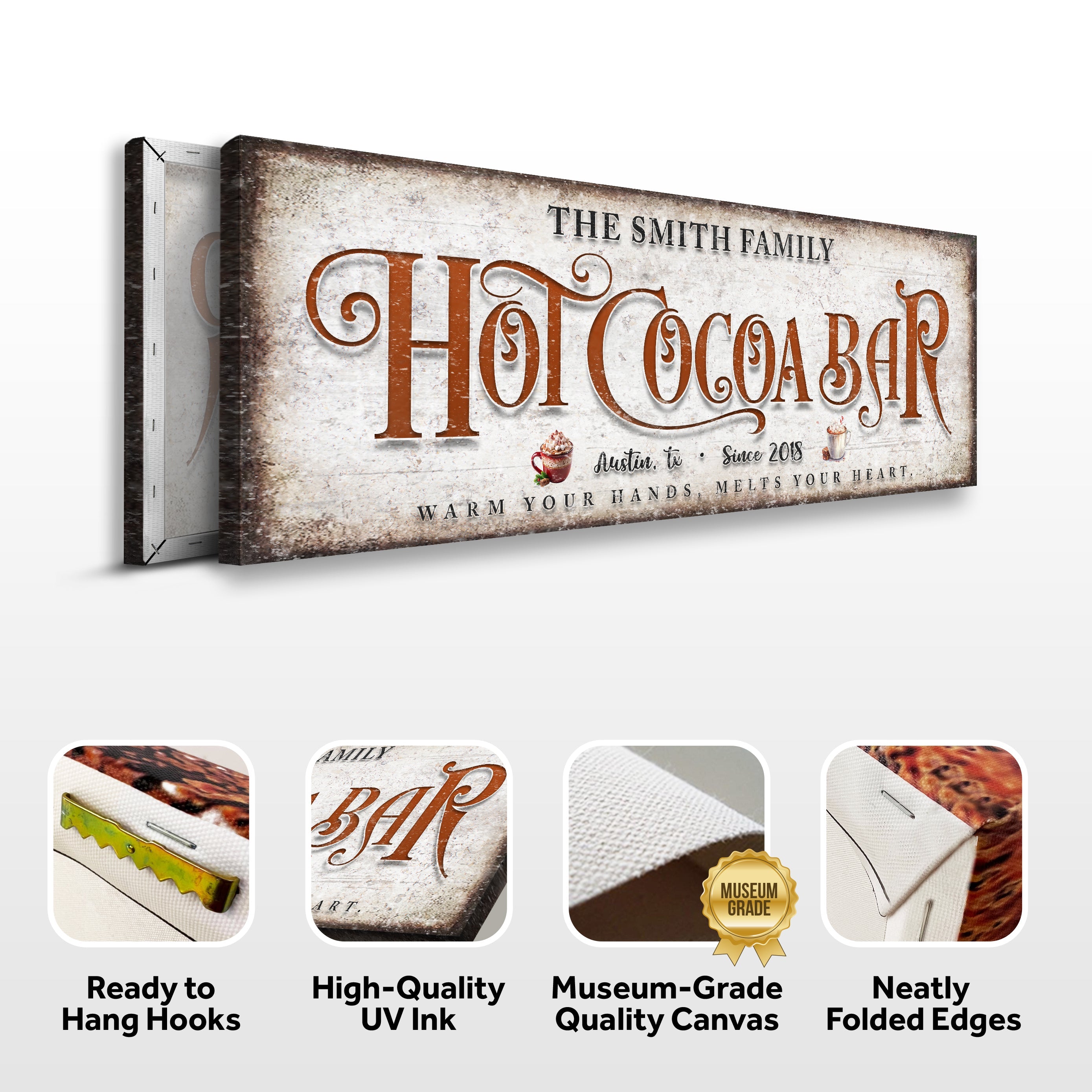 Hot Chocolate Christmas Bar Sign II on sale at MyriadMart