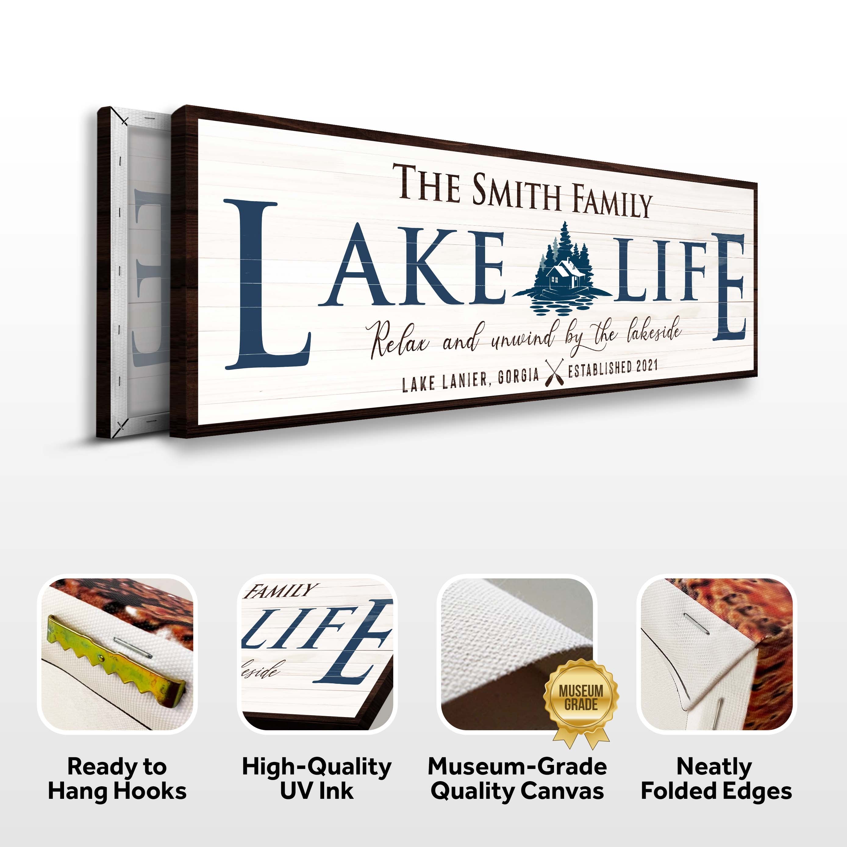 Personalized Lake Life Sign on sale at MyriadMart