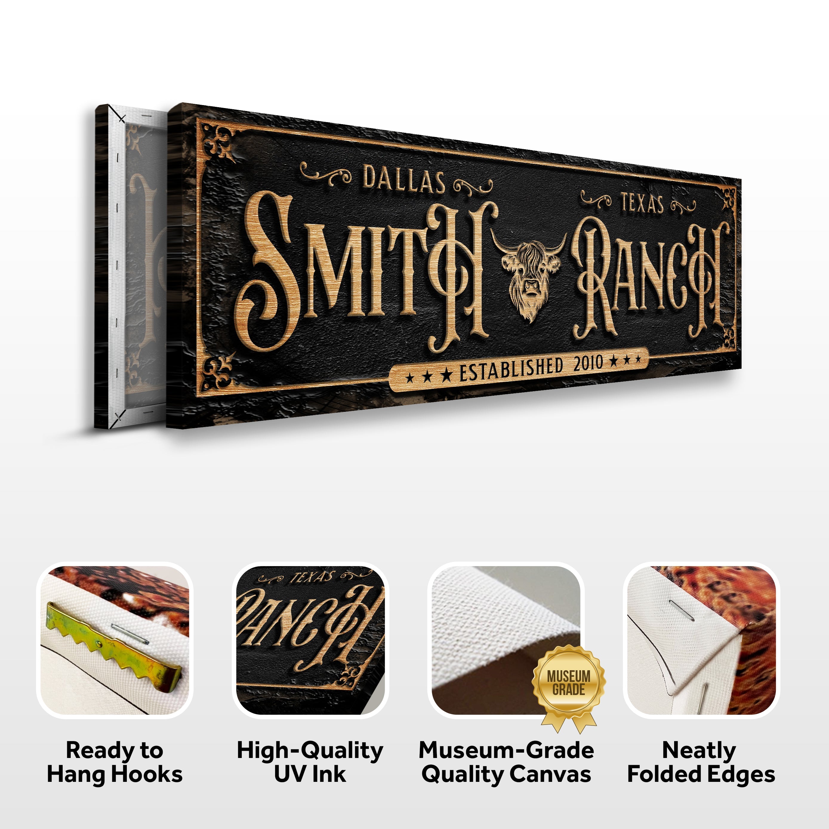 Personalized Cattle Ranch Sign on sale at MyriadMart