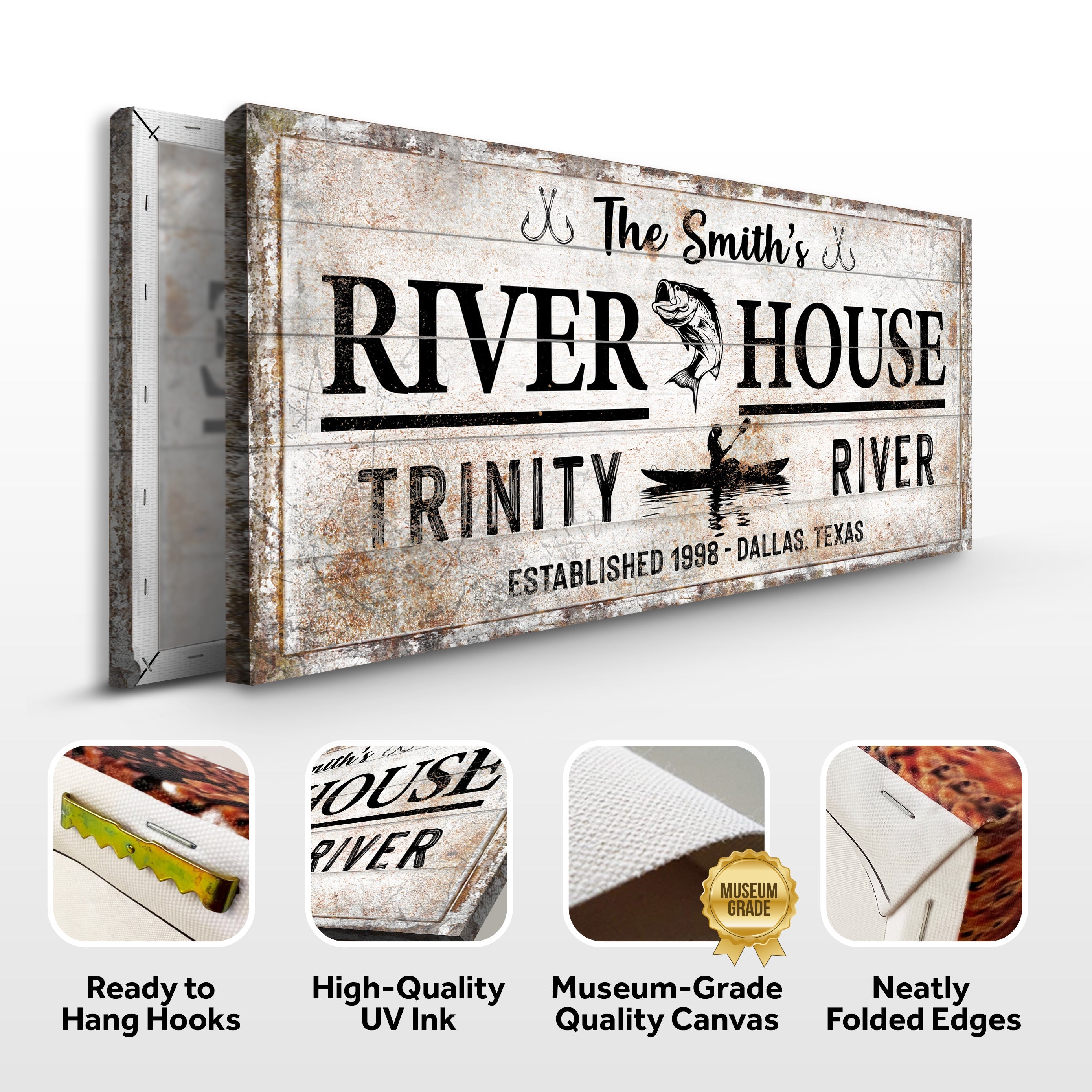Personalized River House Sign II on sale at MyriadMart