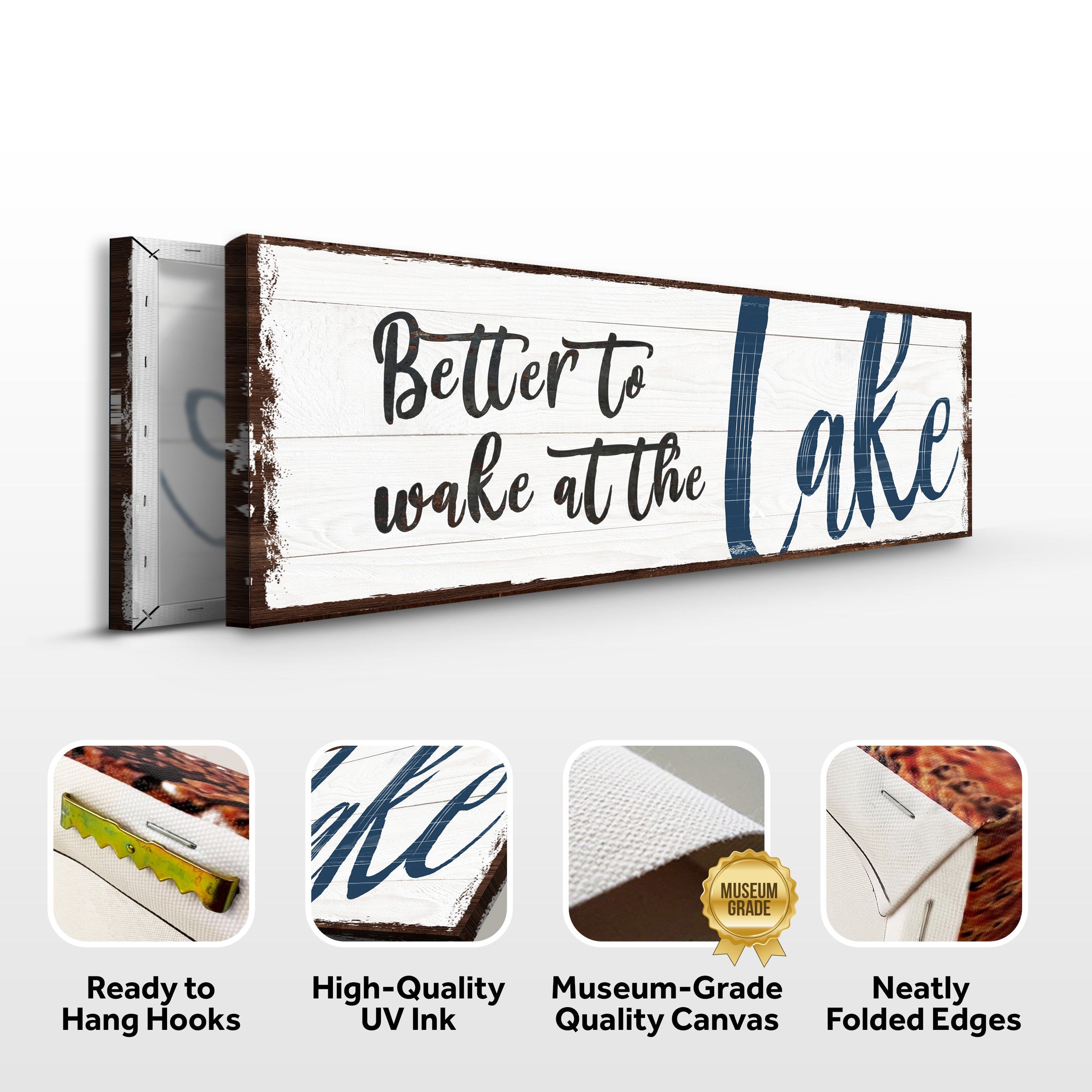 Better To Wake At The Lake Sign on sale at MyriadMart