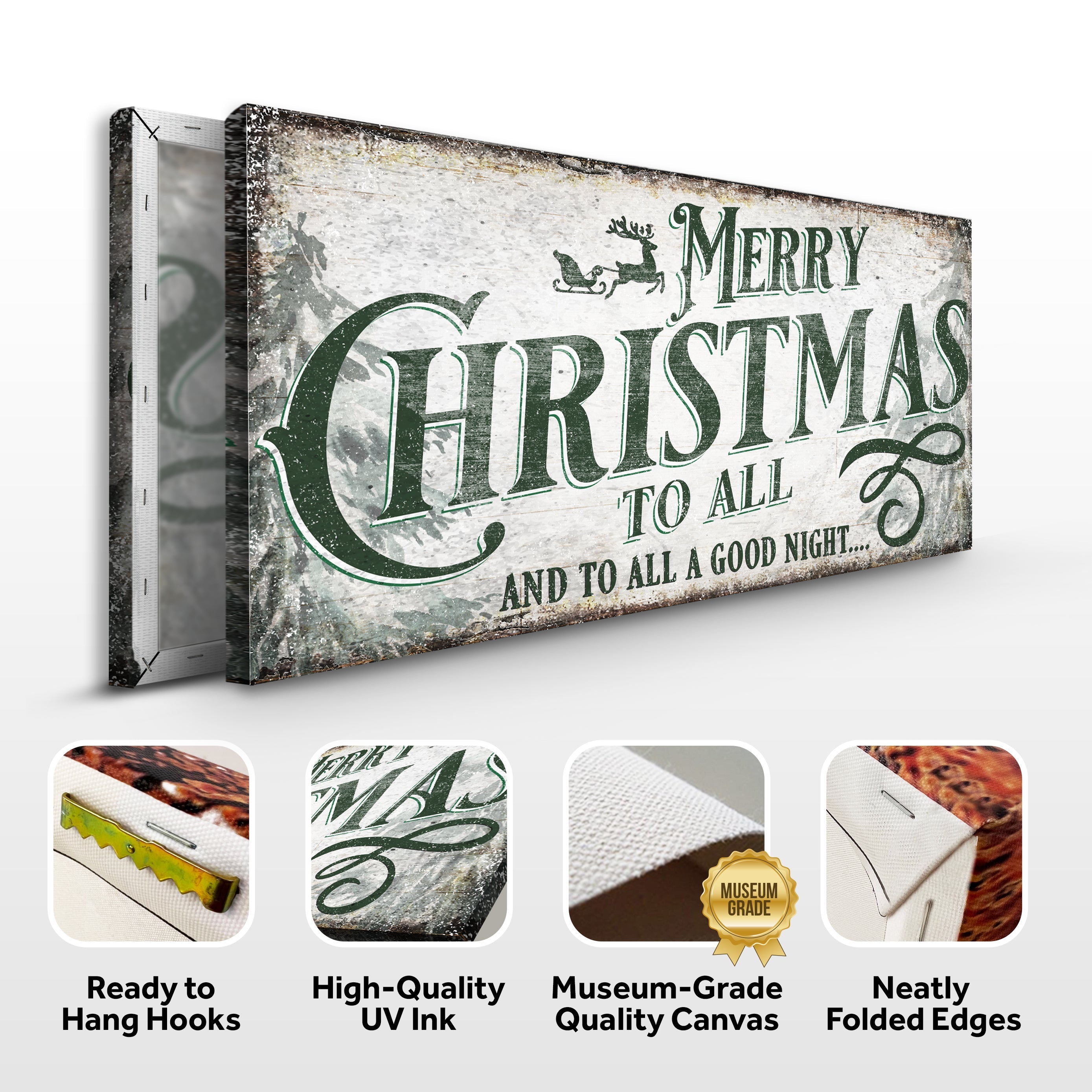 Merry Christmas To All And Goodnight Sign II on sale at MyriadMart