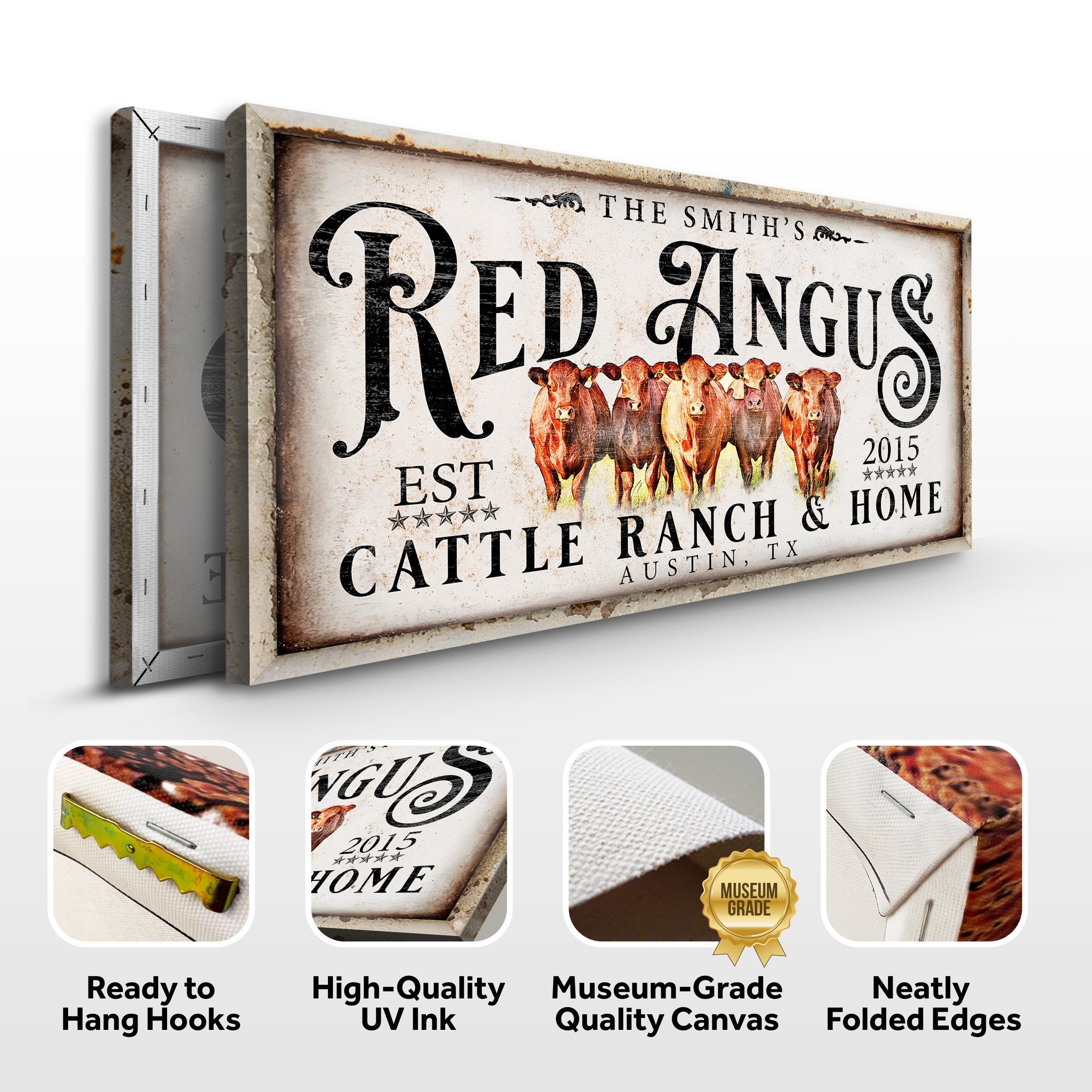 Red Angus Sign II on sale at MyriadMart