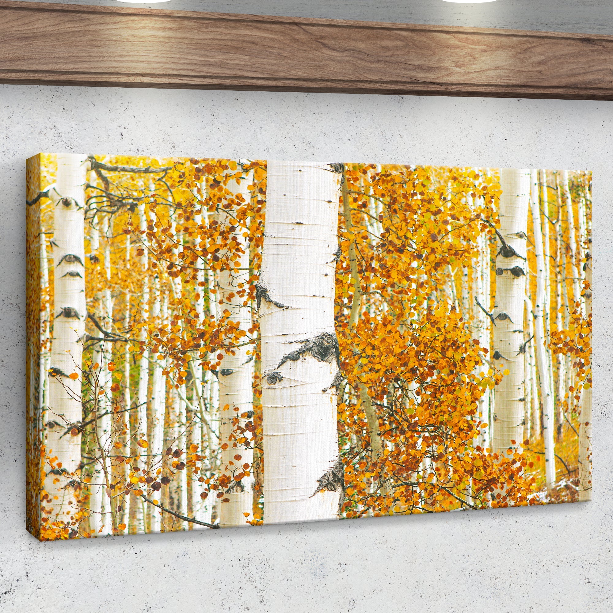 Autumn Tree Barks Canvas Wall Art on sale at MyriadMart