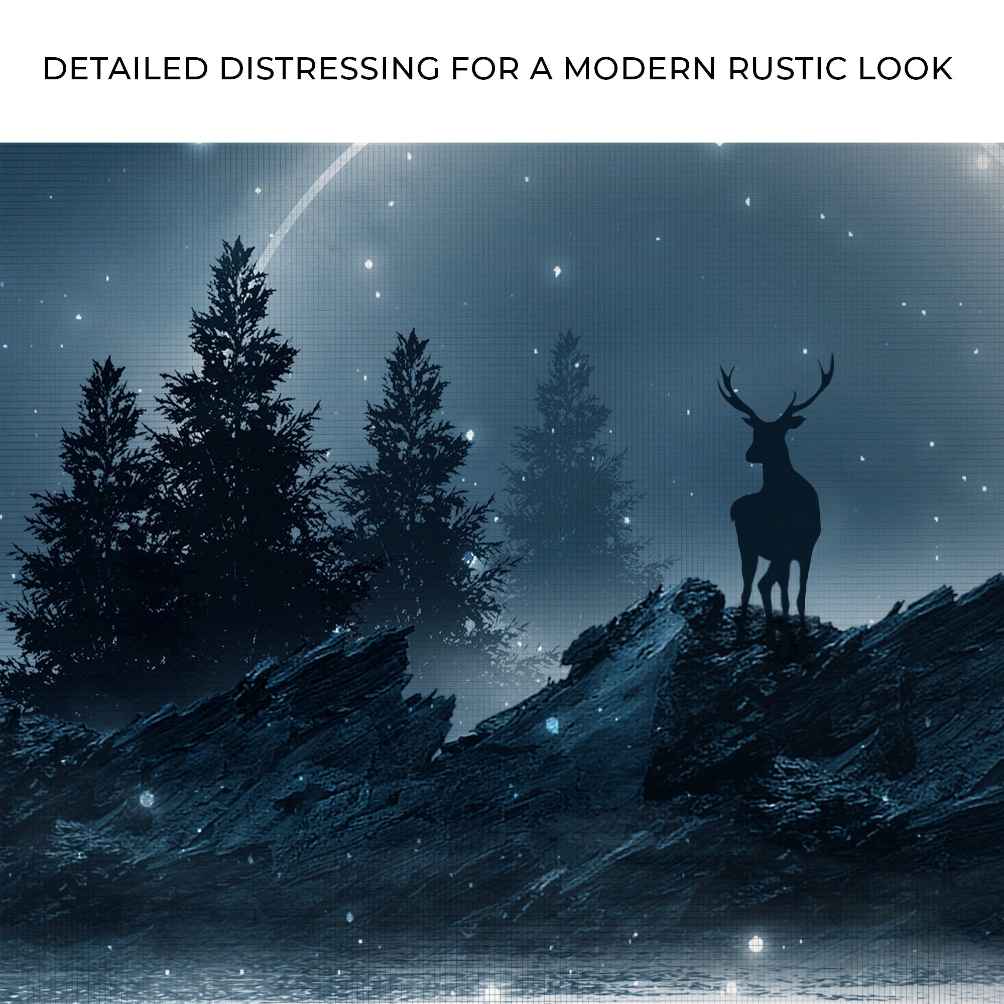 Midnight Deer Canvas Wall Art on sale at MyriadMart