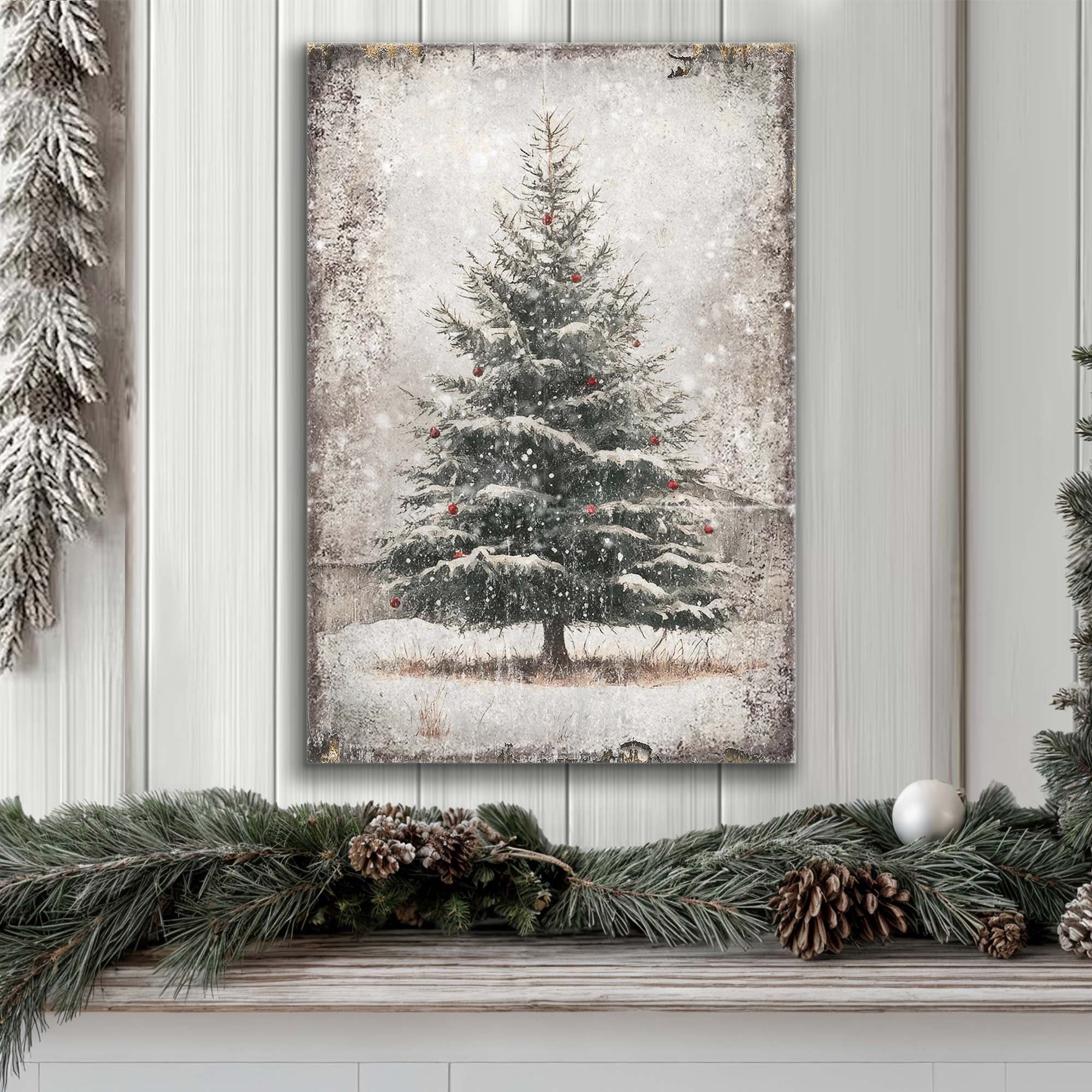 Vintage Pine Tree Christmas Wall Art III on sale at MyriadMart