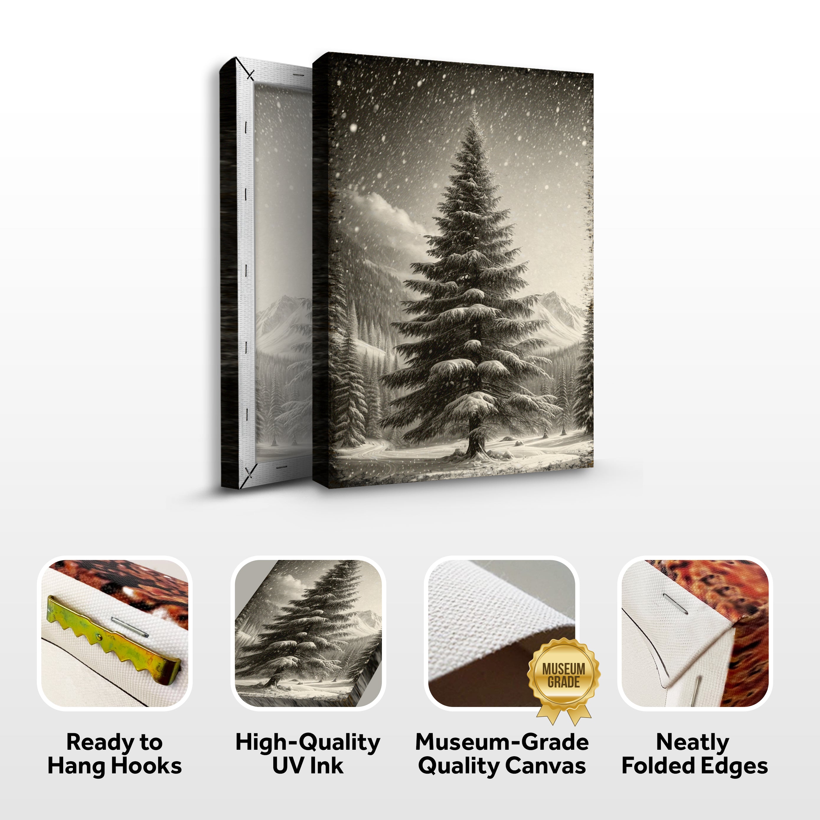 Vintage Pine Tree Christmas Wall Art II on sale at MyriadMart