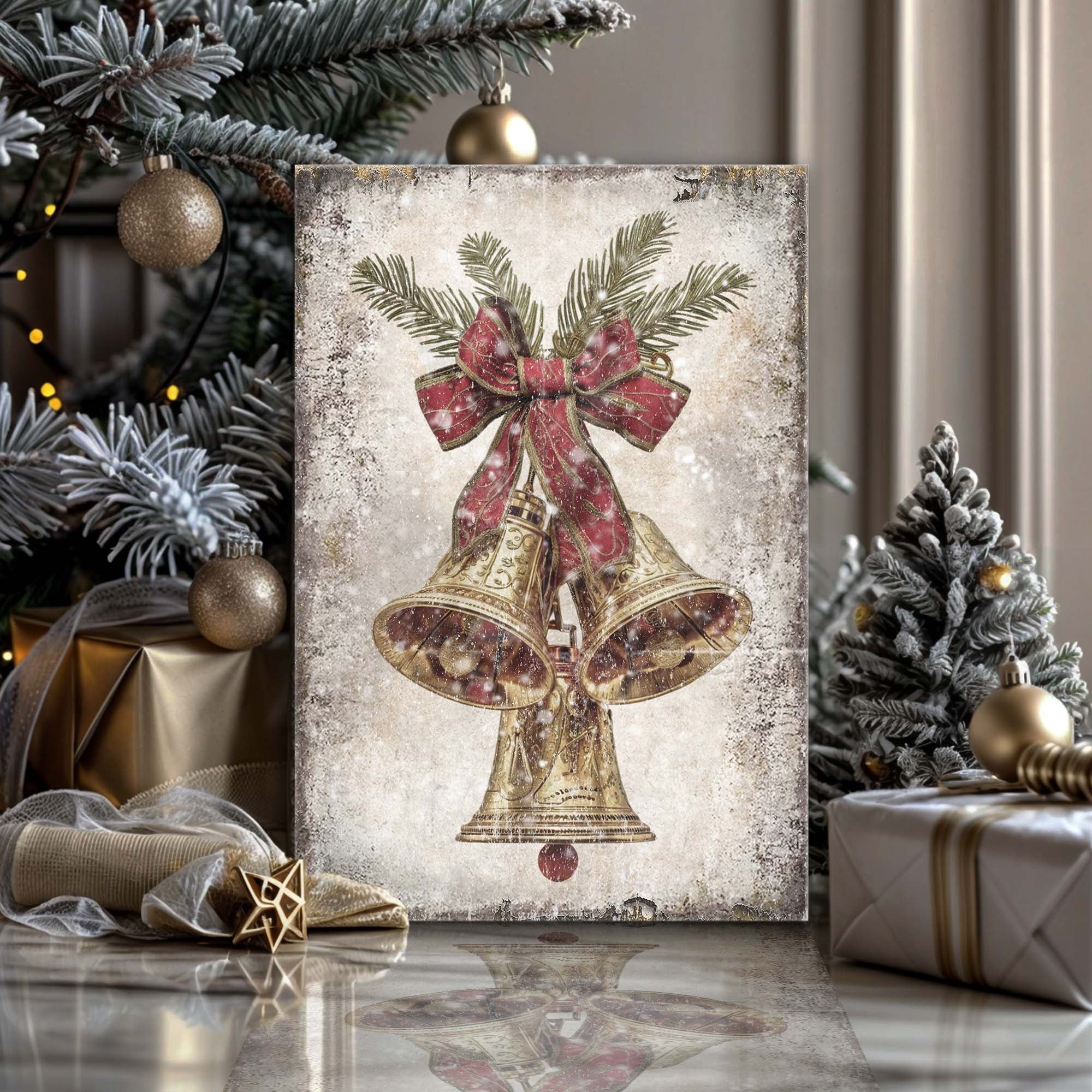 Vintage Christmas Bells Wall Art on sale at MyriadMart