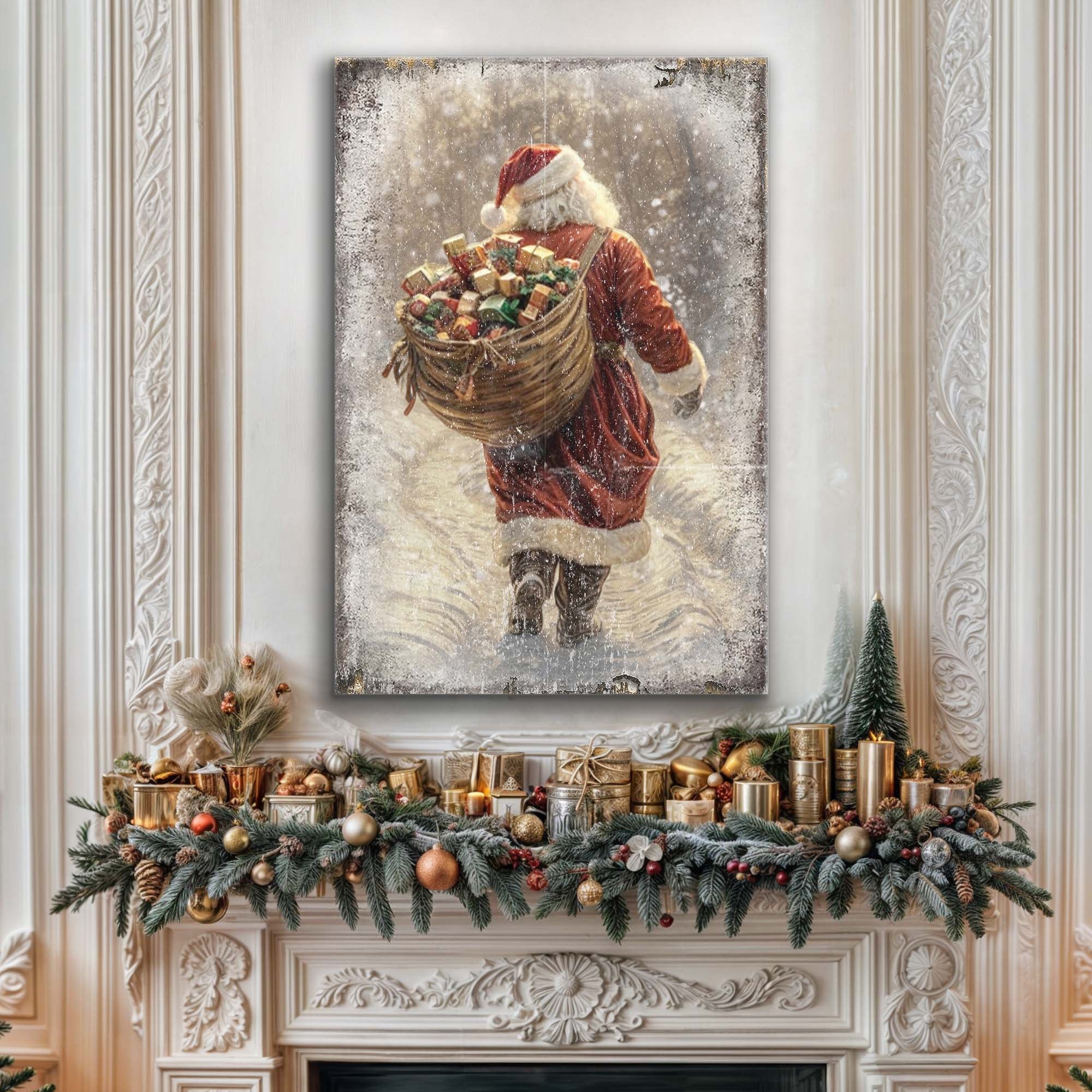 Vintage Christmas Santa Claus Wall Art II on sale at MyriadMart