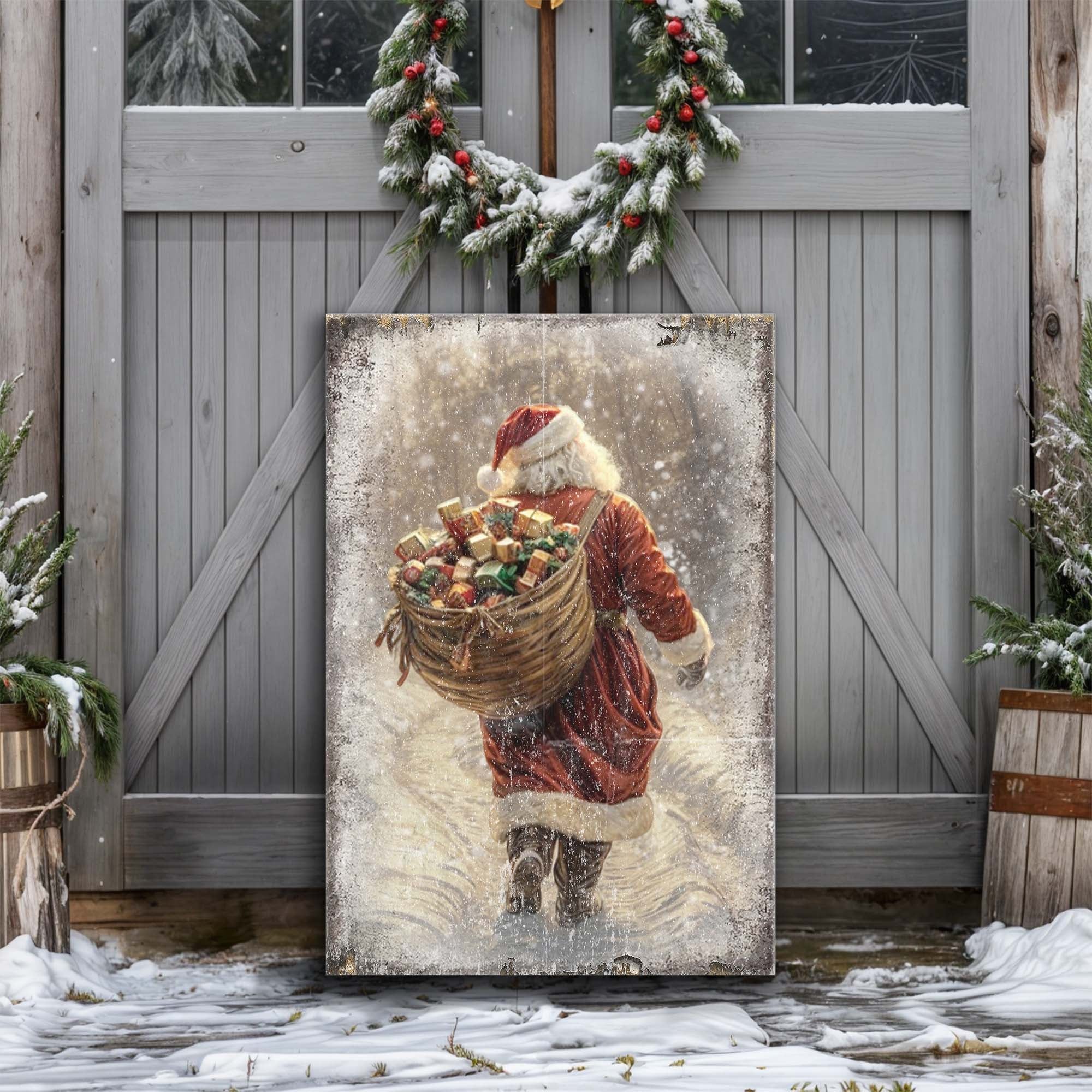 Vintage Christmas Santa Claus Wall Art II on sale at MyriadMart