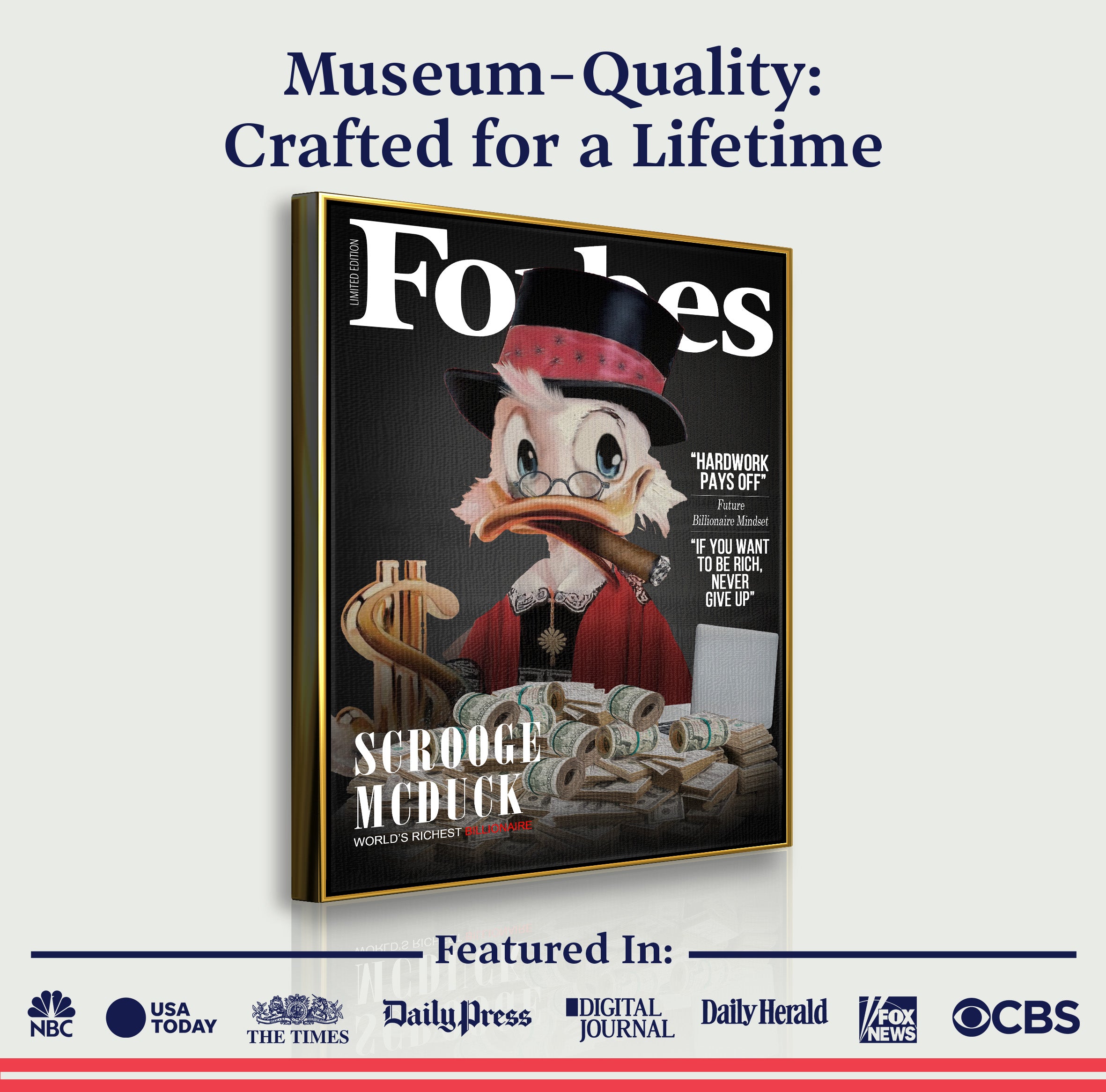 Personalized Billionaire Forbes Sign on sale at MyriadMart