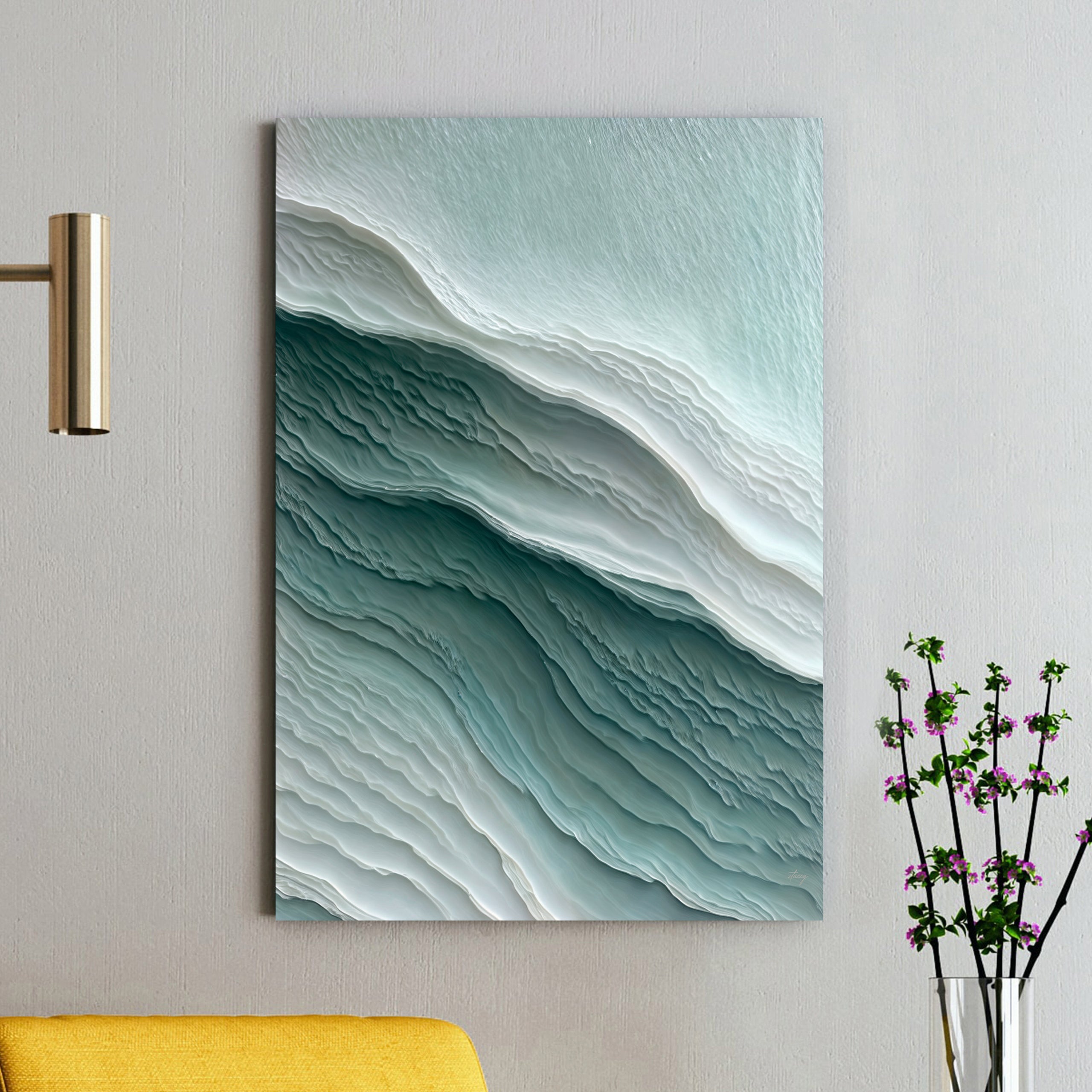 Canvas Print: "Aegean Layers" on sale at MyriadMart