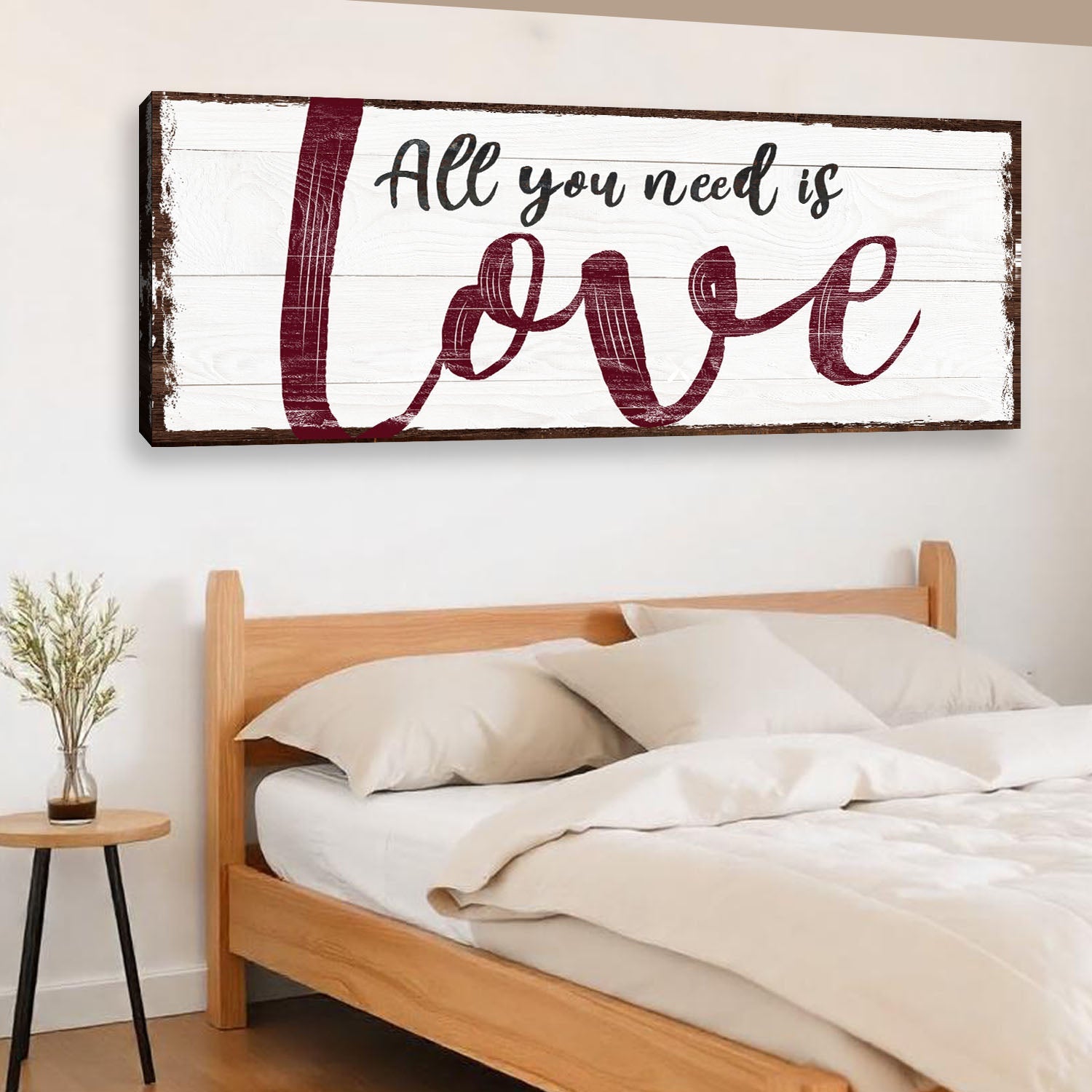 All You Need Is Love Sign on sale at MyriadMart