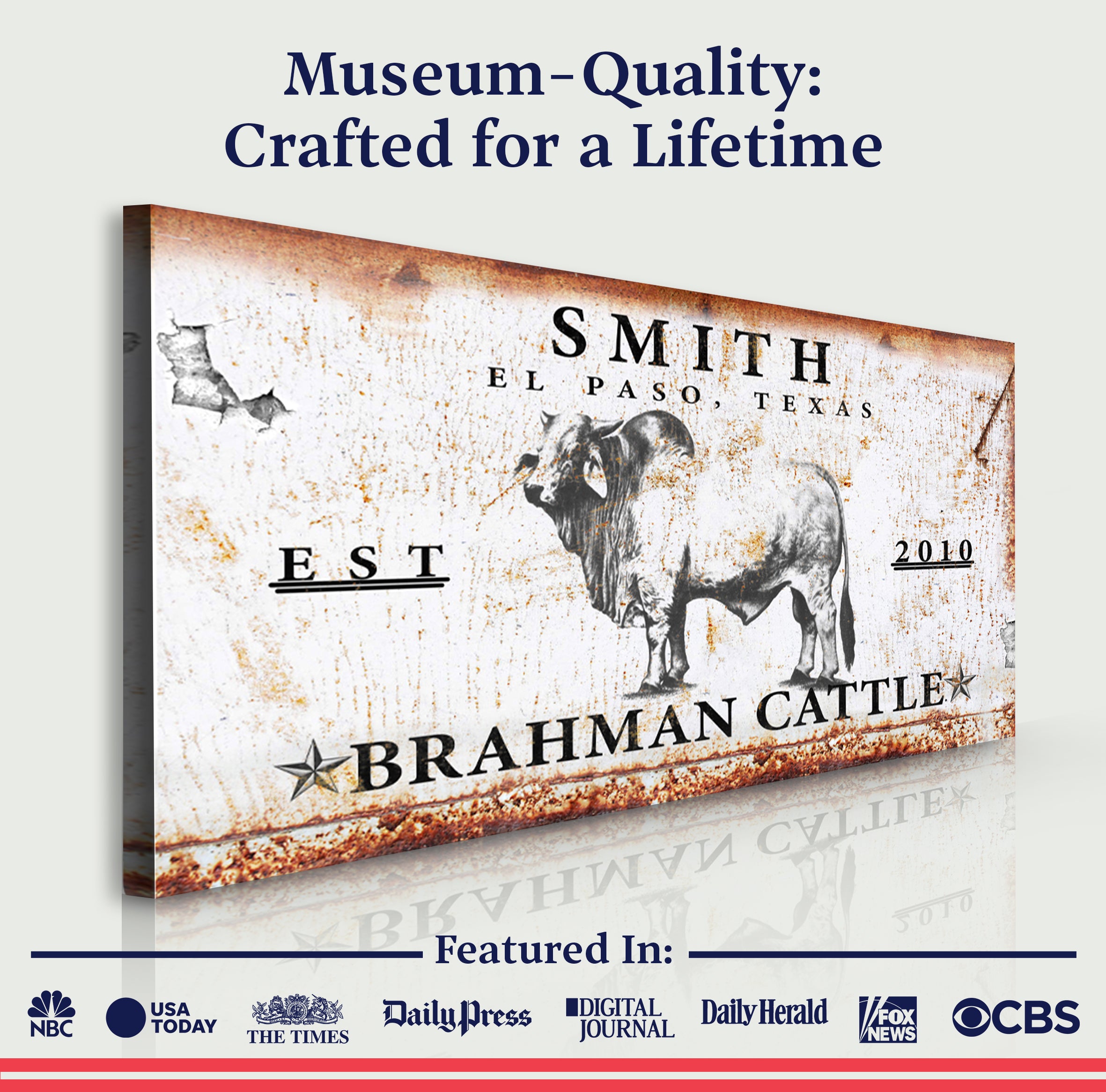 Brahman Cattle Sign on sale at MyriadMart