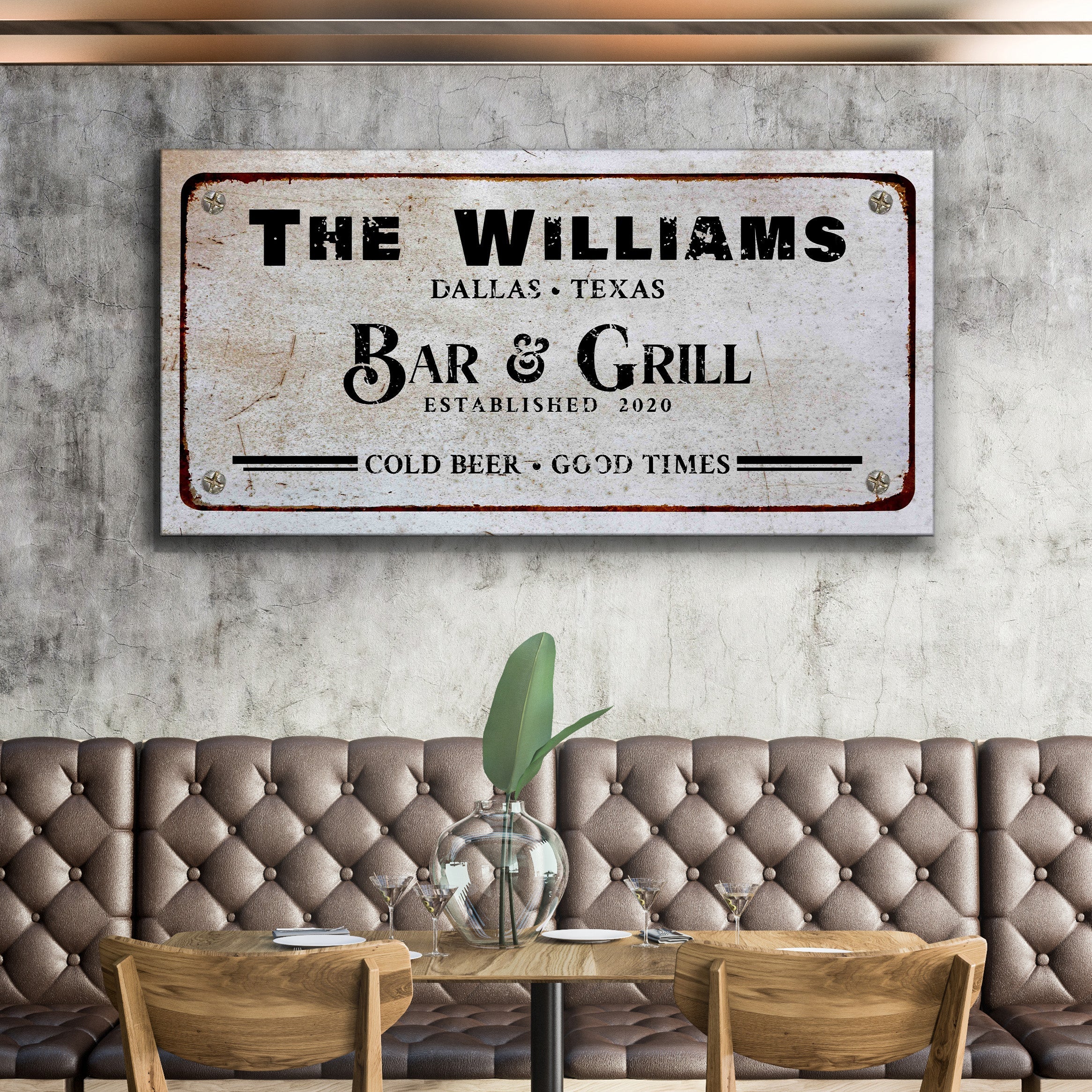 Bar and Grill Sign VII on sale at MyriadMart