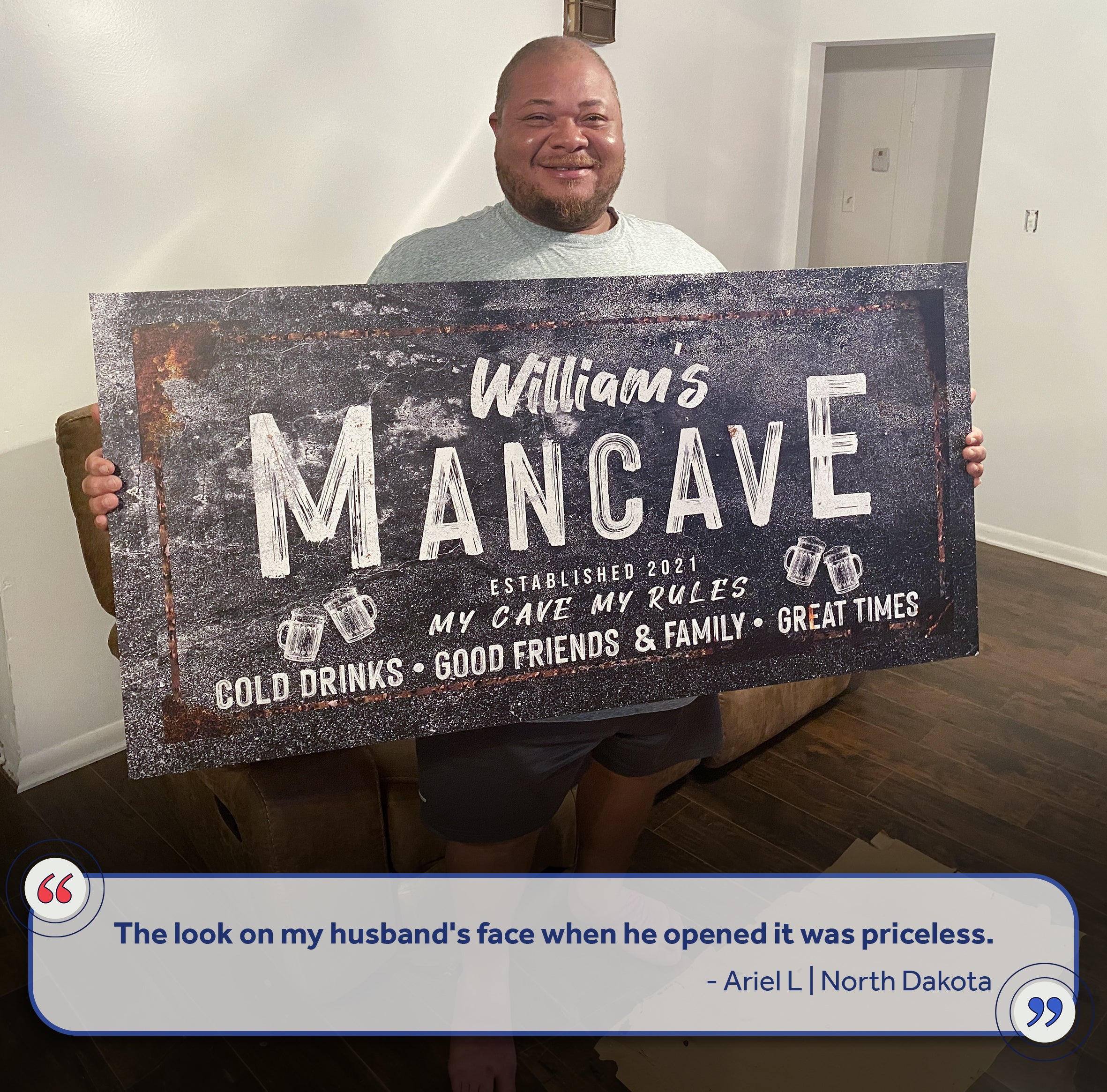 Good Times Man Cave Sign on sale at MyriadMart
