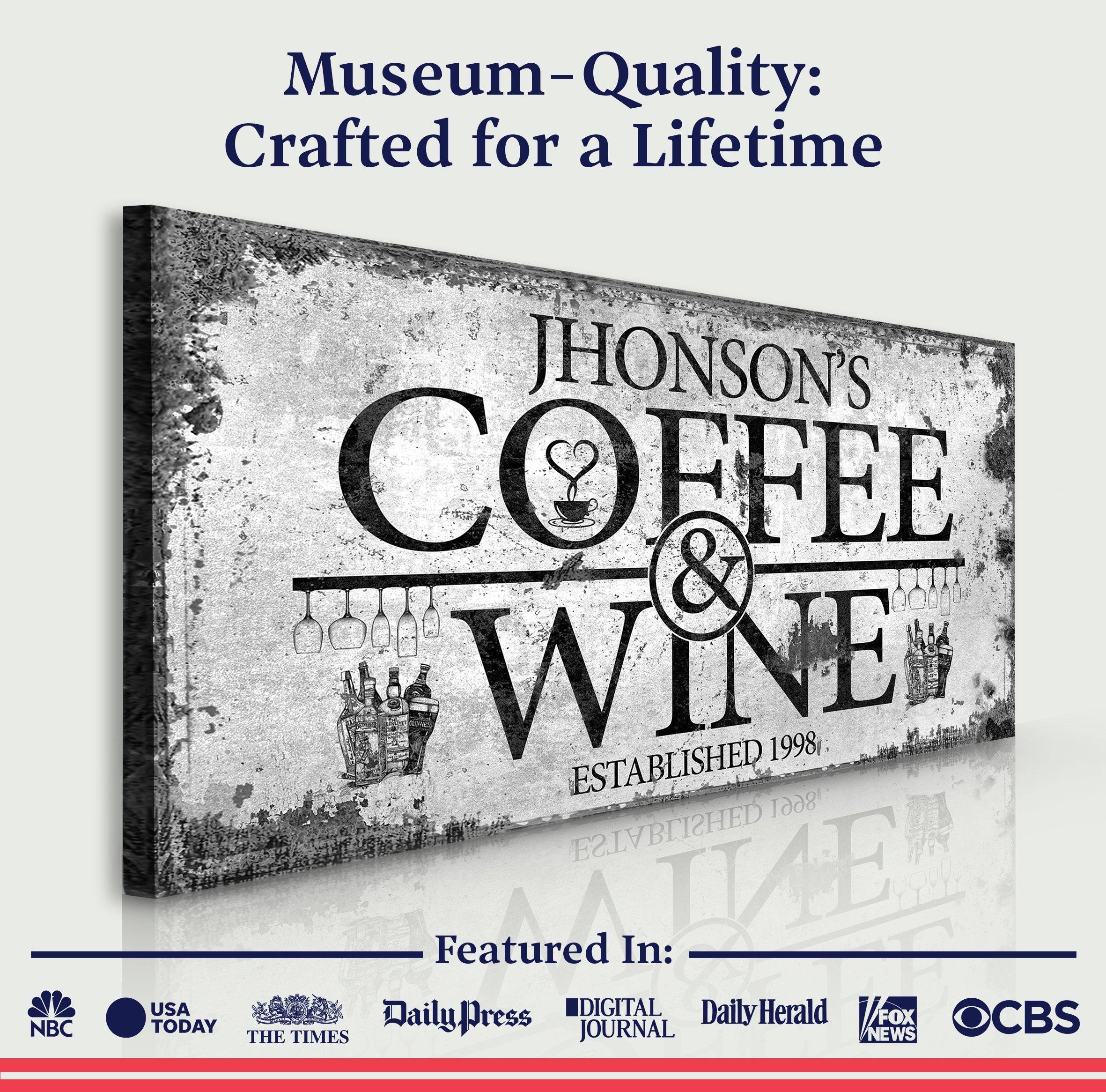 Coffee and Wine Sign on sale at MyriadMart