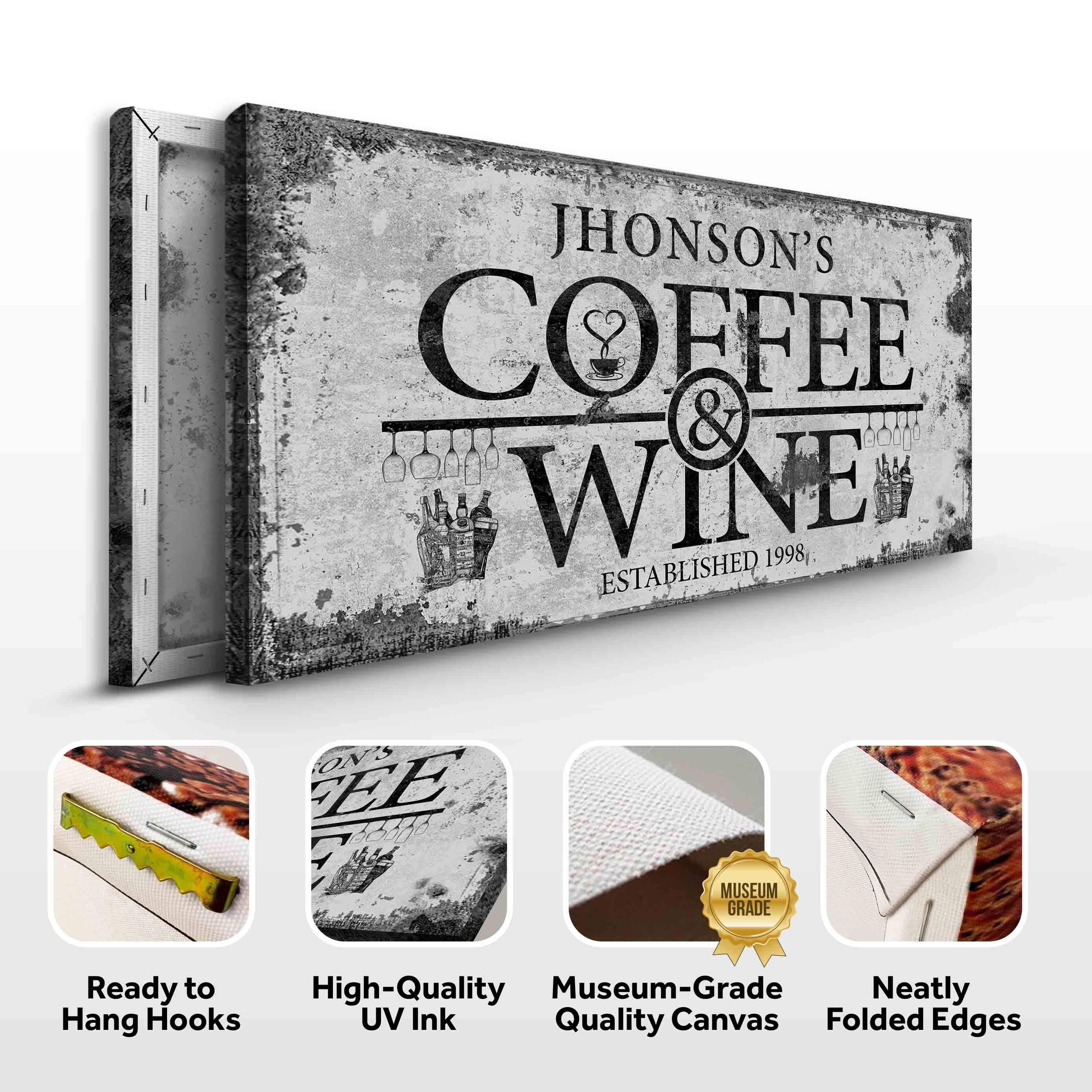 Coffee and Wine Sign on sale at MyriadMart