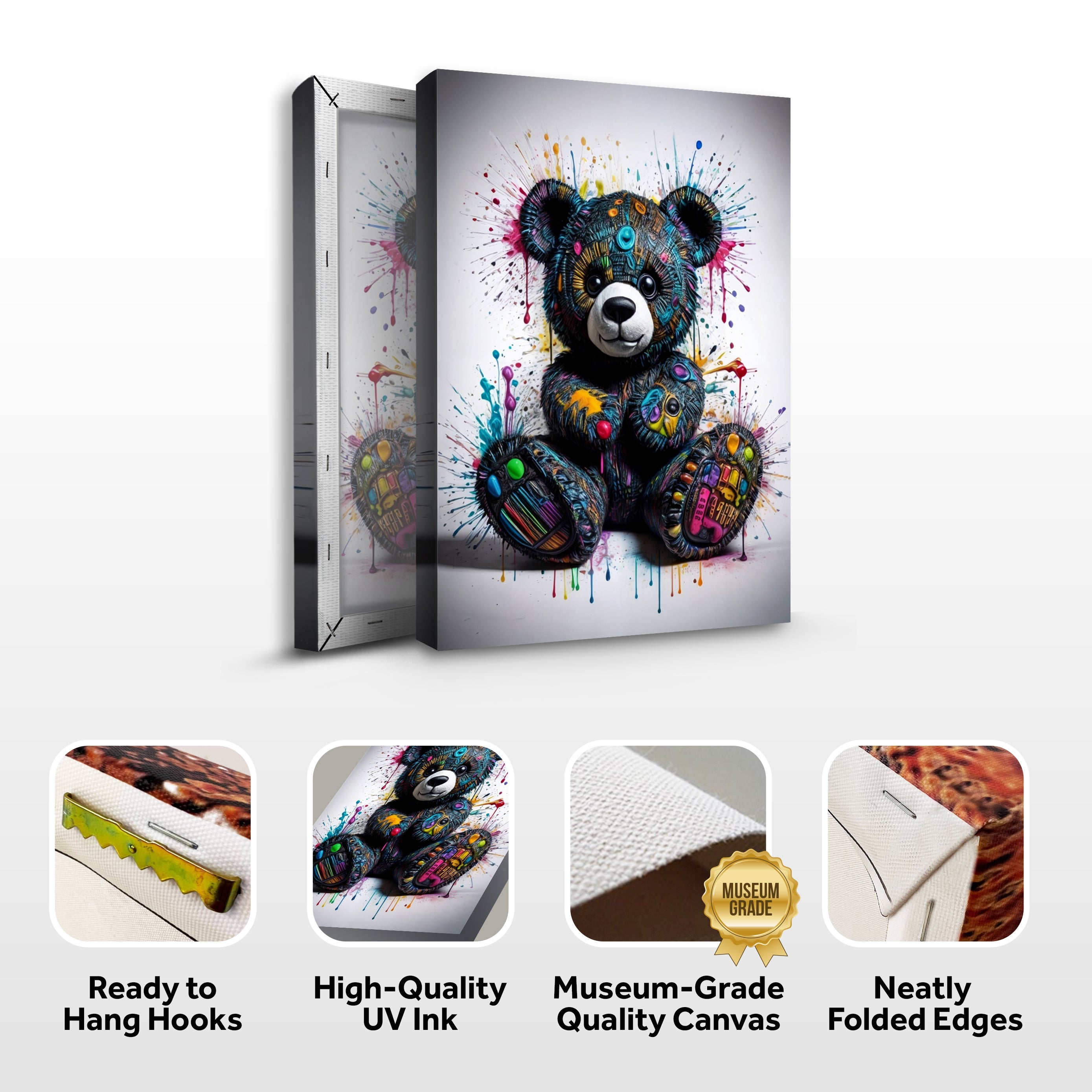 Cool Pop Teddy Wall Art on sale at MyriadMart