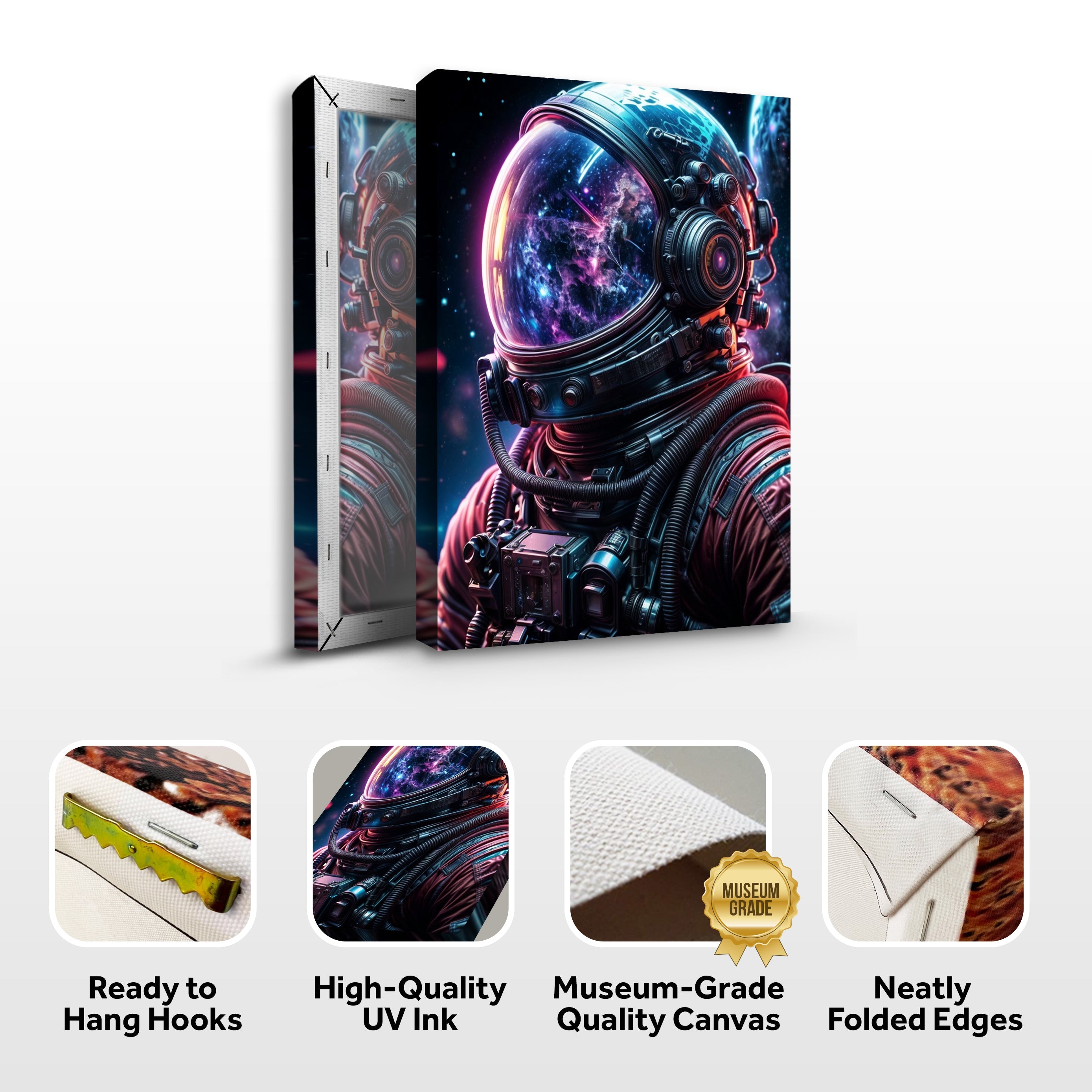 Cool Astronaut Glow Wall Art on sale at MyriadMart