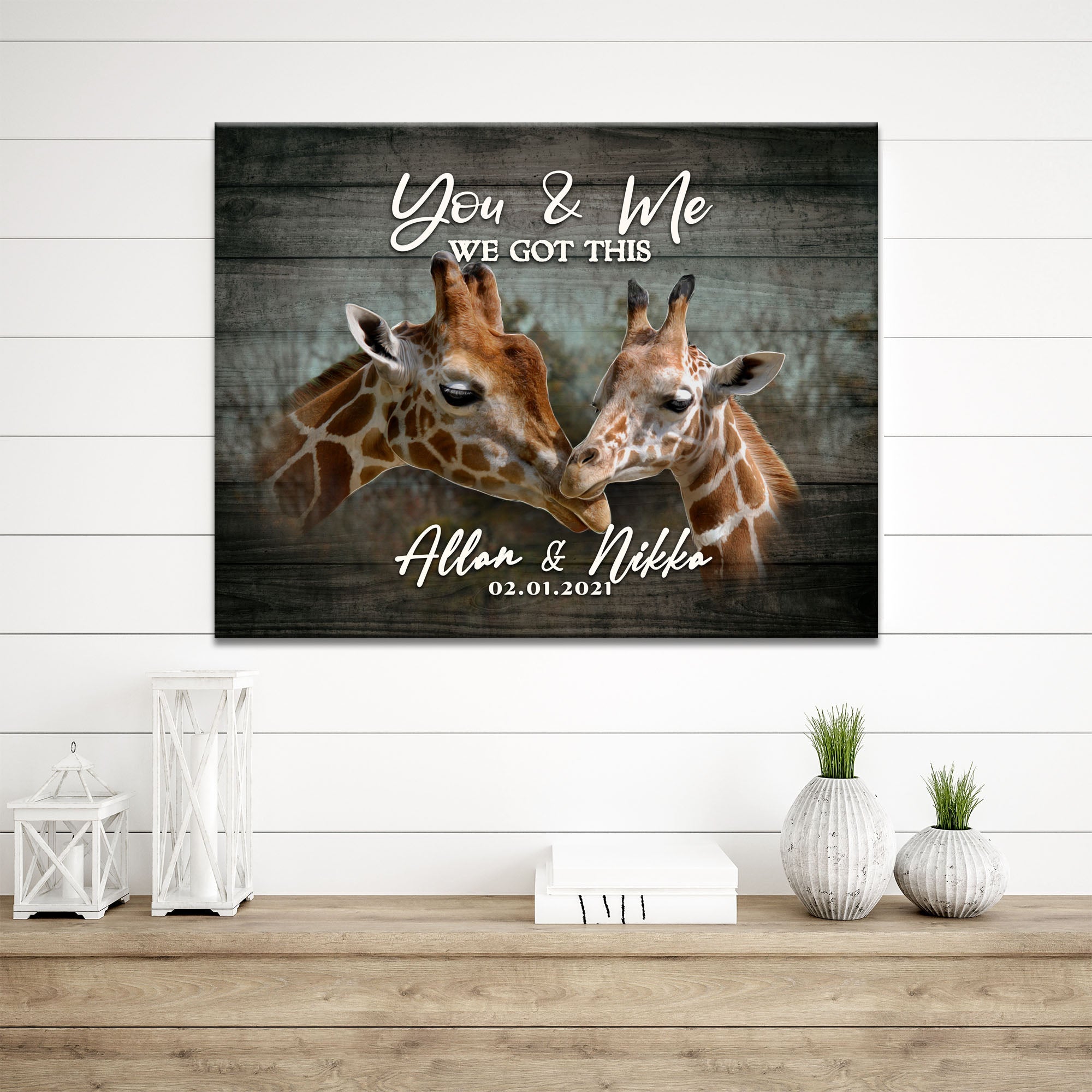 We Got This Couple Giraffe Sign on sale at MyriadMart