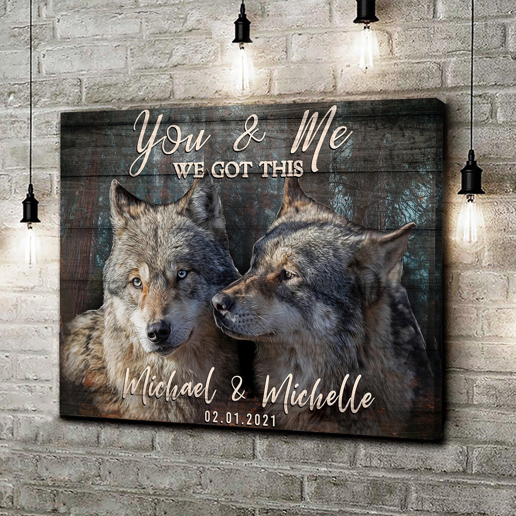 We Got This Couple Wolves Sign on sale at MyriadMart