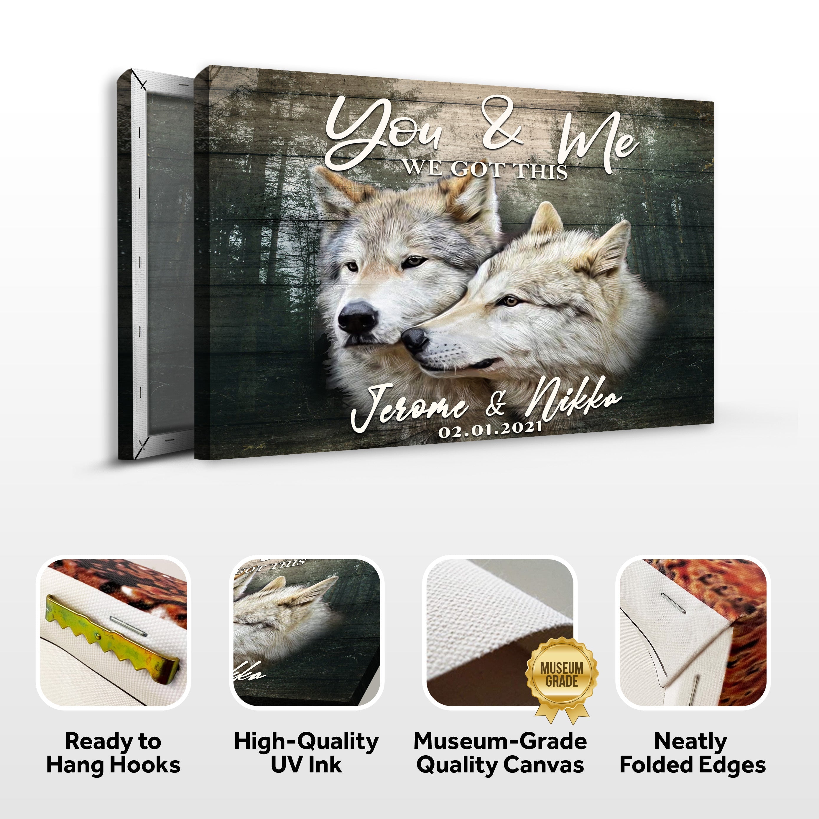 We Got This Couple Wolves Sign on sale at MyriadMart