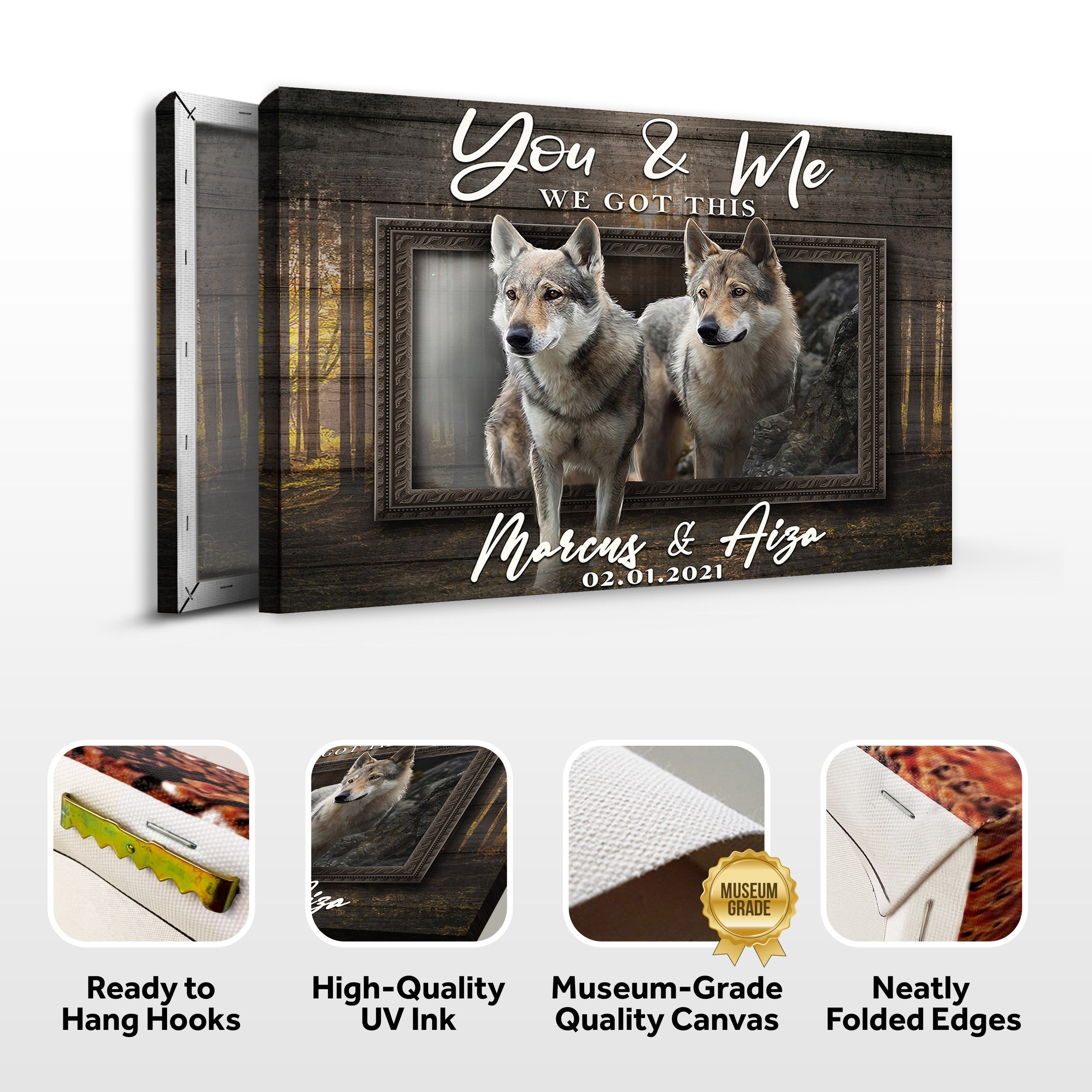 We Got This Couple Wolves Sign II on sale at MyriadMart